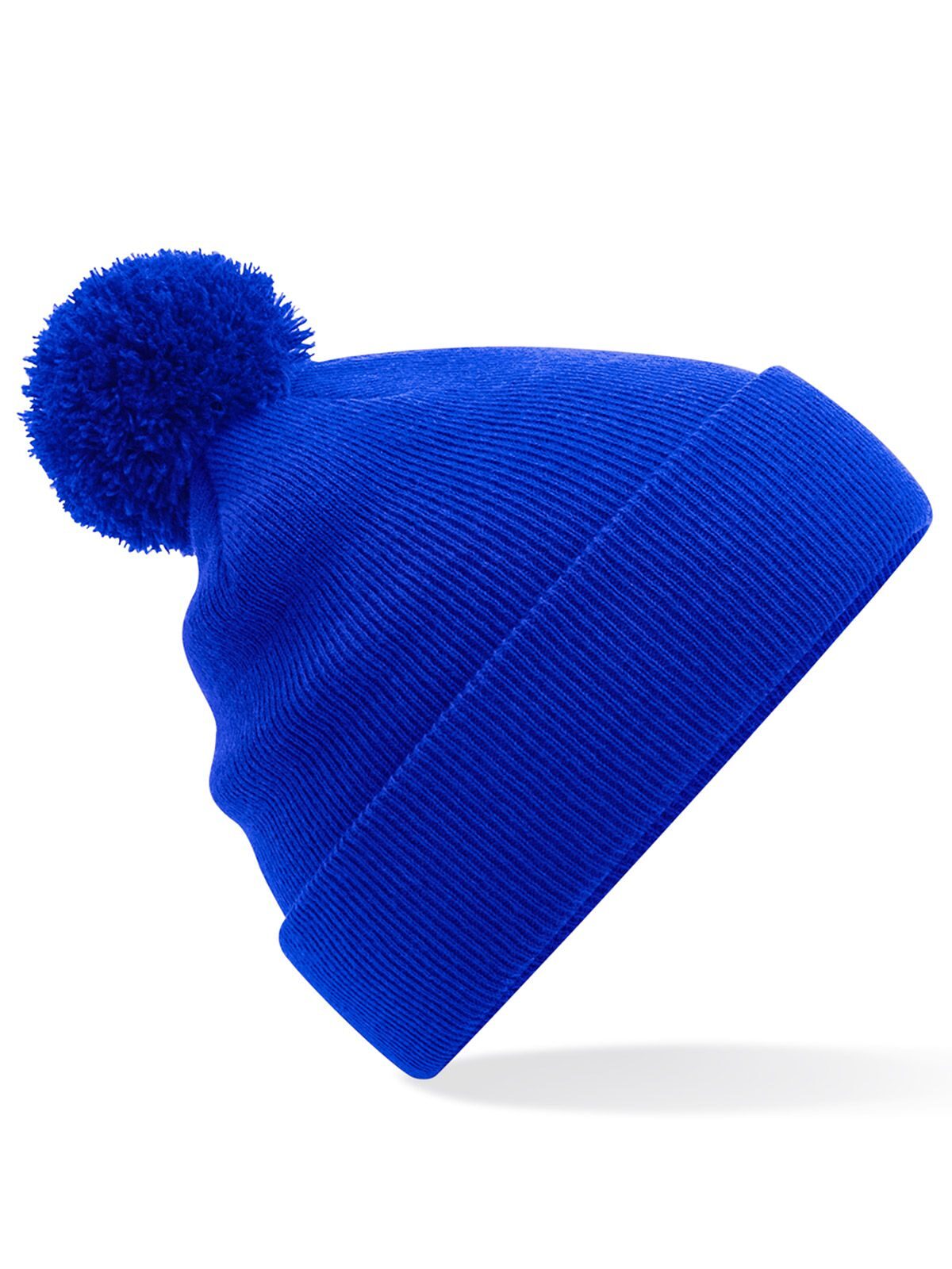 Beanies Junior Original Pom Pom Beanie bright Royalblau bestickbar und bedruckbar – LA1970