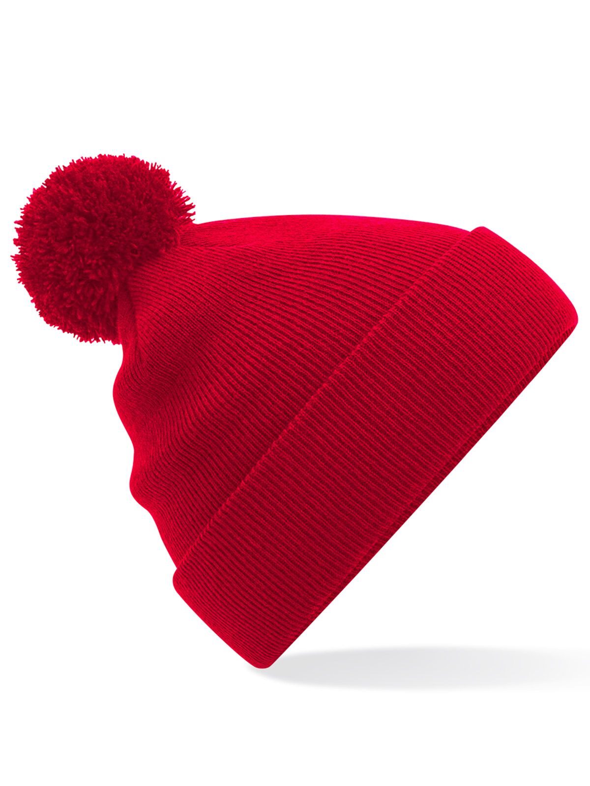 Beanies Junior Original Pom Pom Beanie classic Rot bestickbar und bedruckbar – LA1970