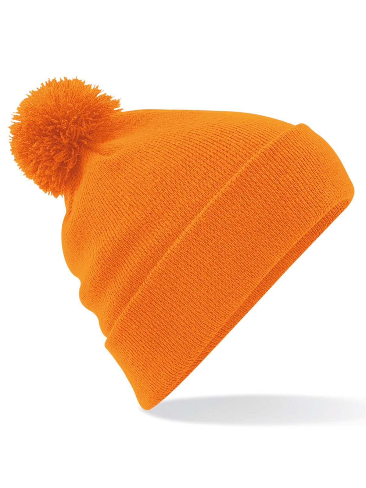 Beanies Original Pom Pom Beanie Orange bestickbar und bedruckbar – LA1970