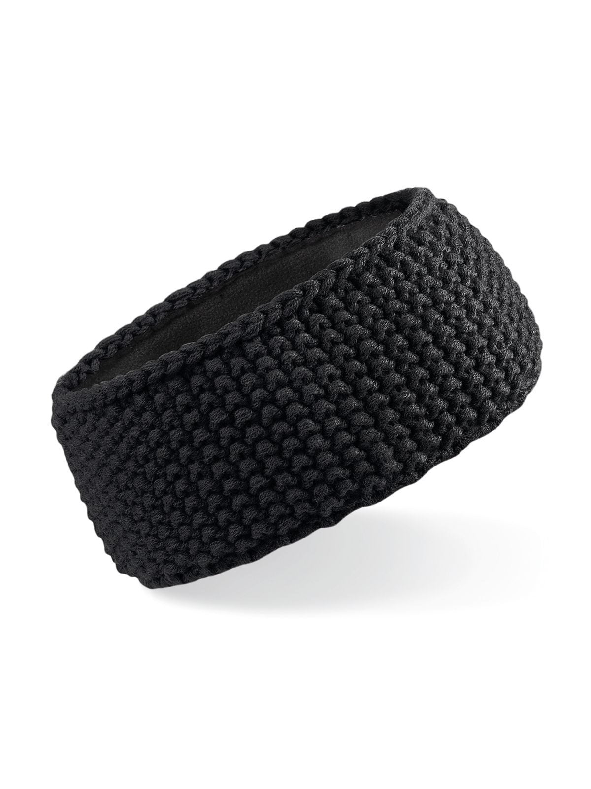 Headbands Waffle headband Schwarz bestickbar und bedruckbar – LA1970