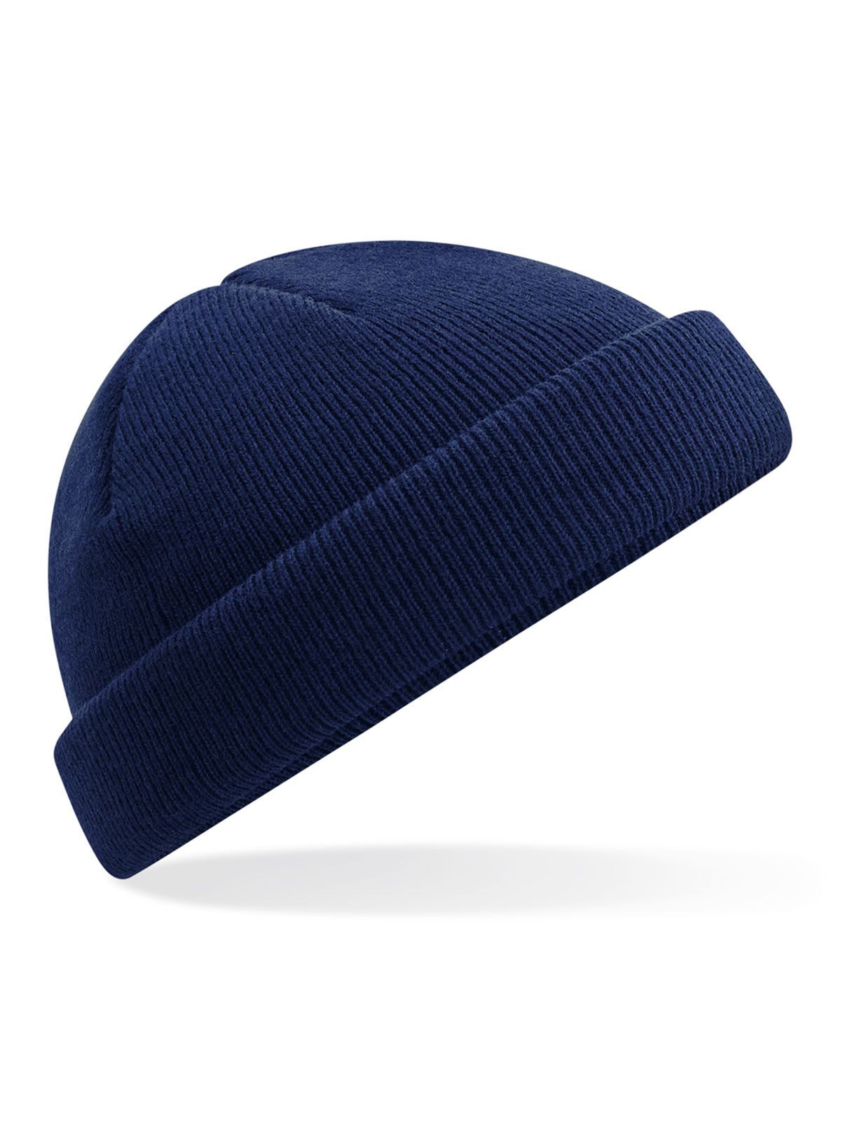 Beanies Recycled Mini Fisherman Beanie oxford Marineblau bestickbar und bedruckbar – LA1970