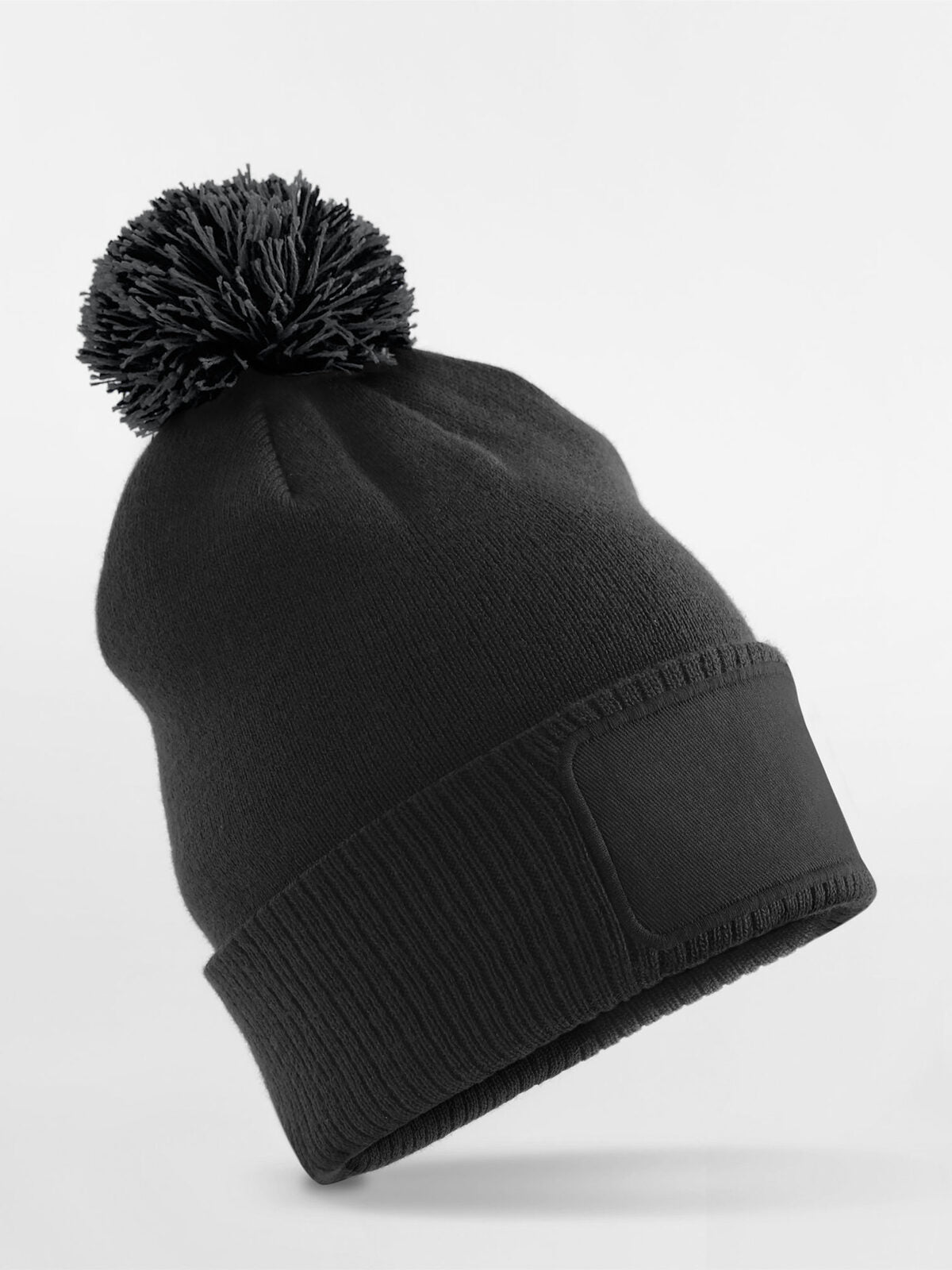 Beanies Berretto con toppa Snowstar per bambini Schwarz/graphite Grau bestickbar und bedruckbar – LA1970
