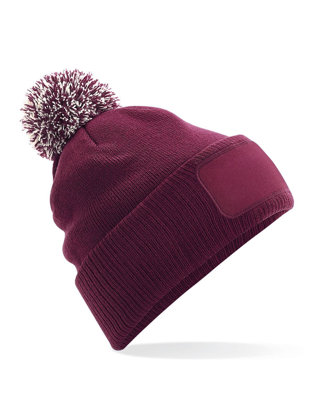 Beanies Snowstar Printers Beanie burgundy/off Weiß bestickbar und bedruckbar – LA1970