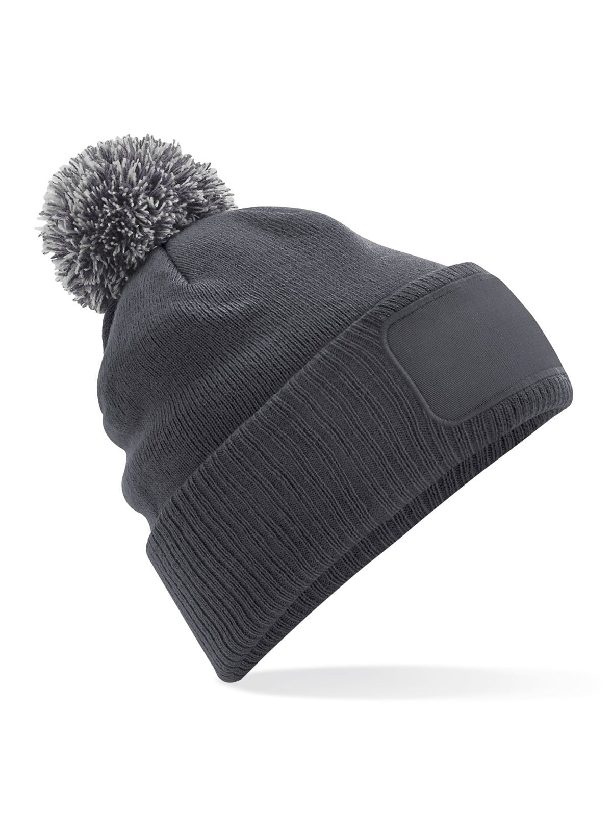 Beanies Snowstar Printers Beanie graphite Grau/light Grau bestickbar und bedruckbar – LA1970