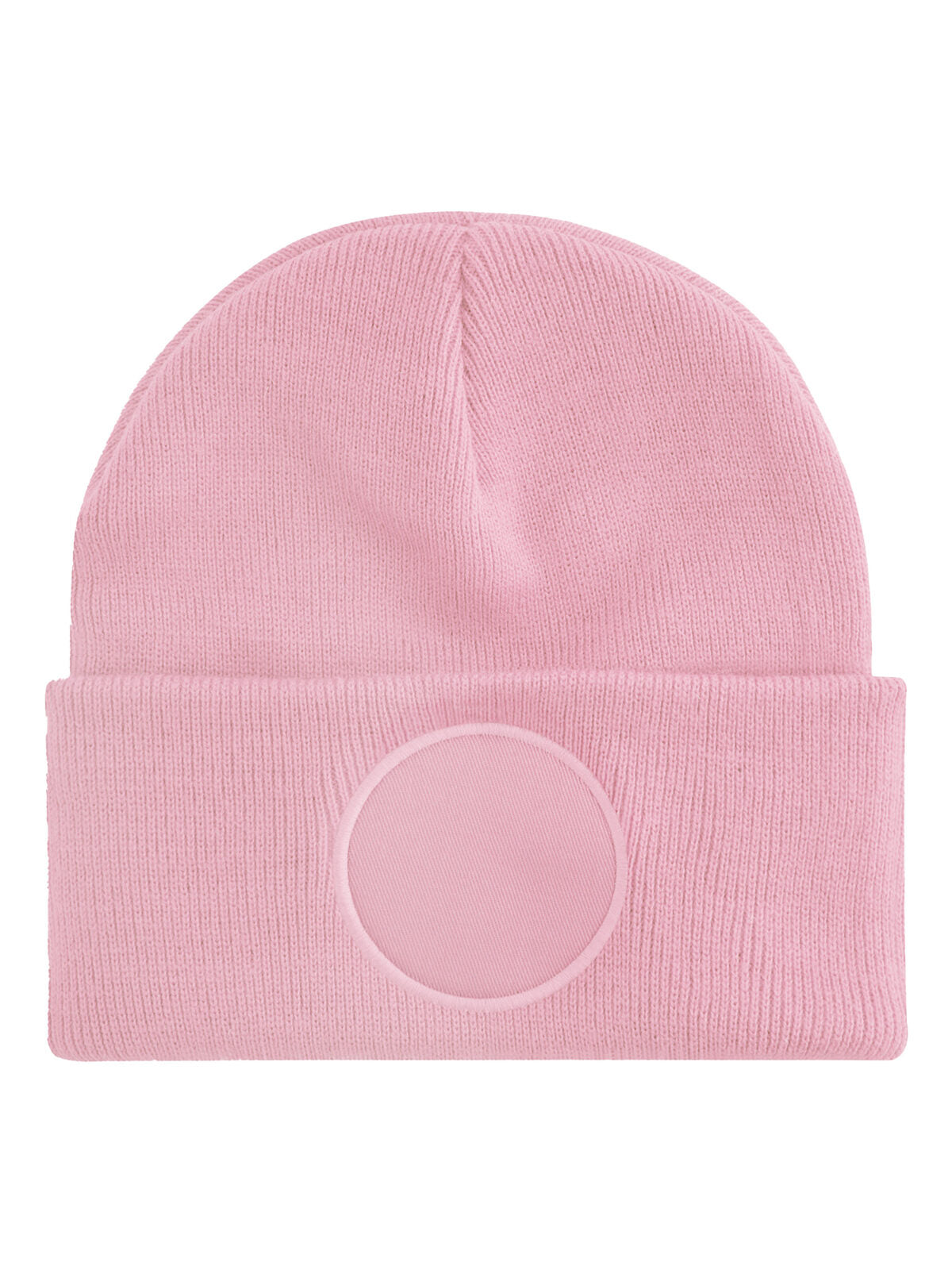 Beanies Circular Patch Beanie dusky pink bestickbar und bedruckbar – LA1970
