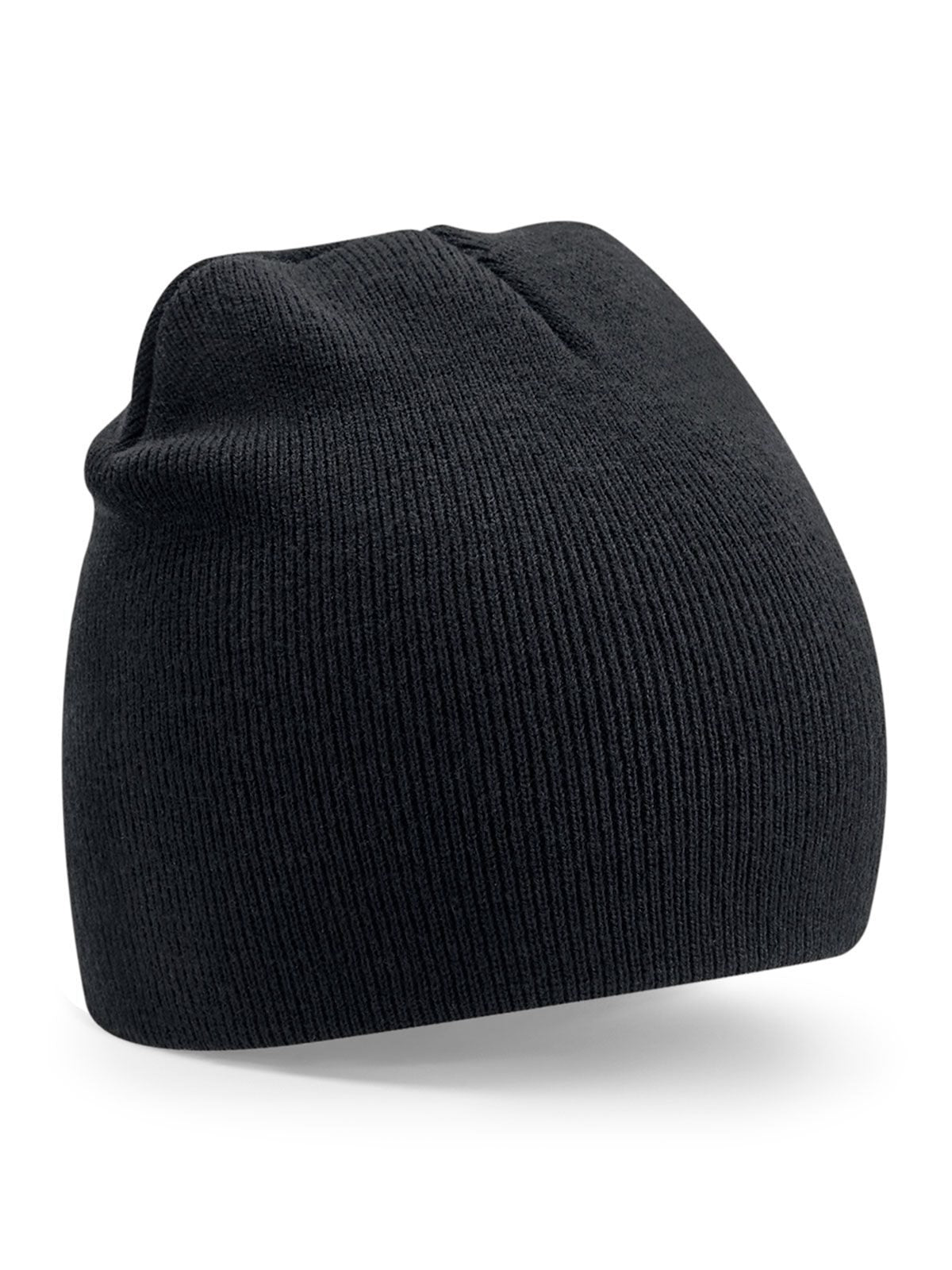 Beanies Recycled Original Pull-On Beanie Schwarz bestickbar und bedruckbar – LA1970