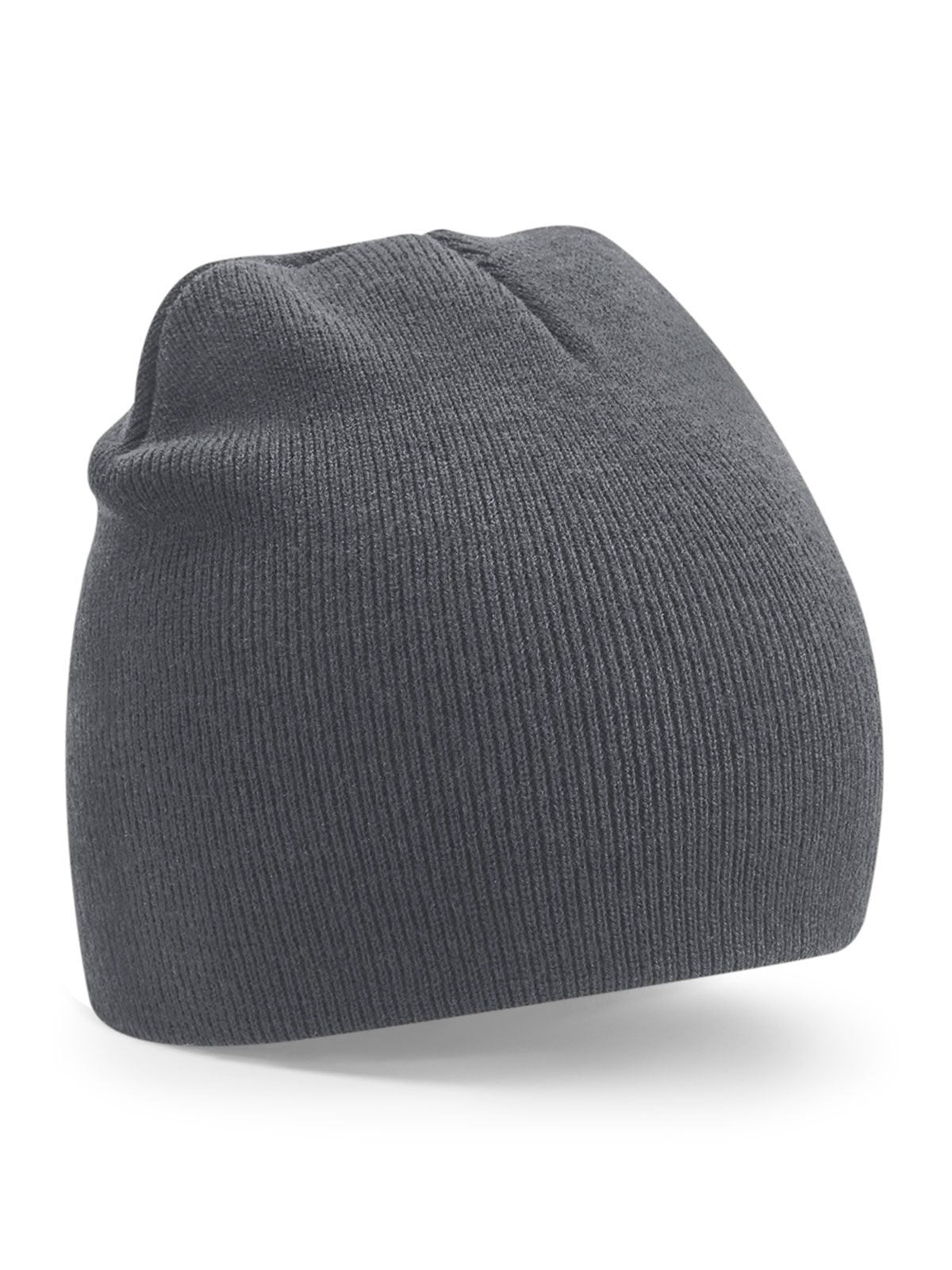 Beanies Recycled Original Pull-On Beanie graphite Grau bestickbar und bedruckbar – LA1970