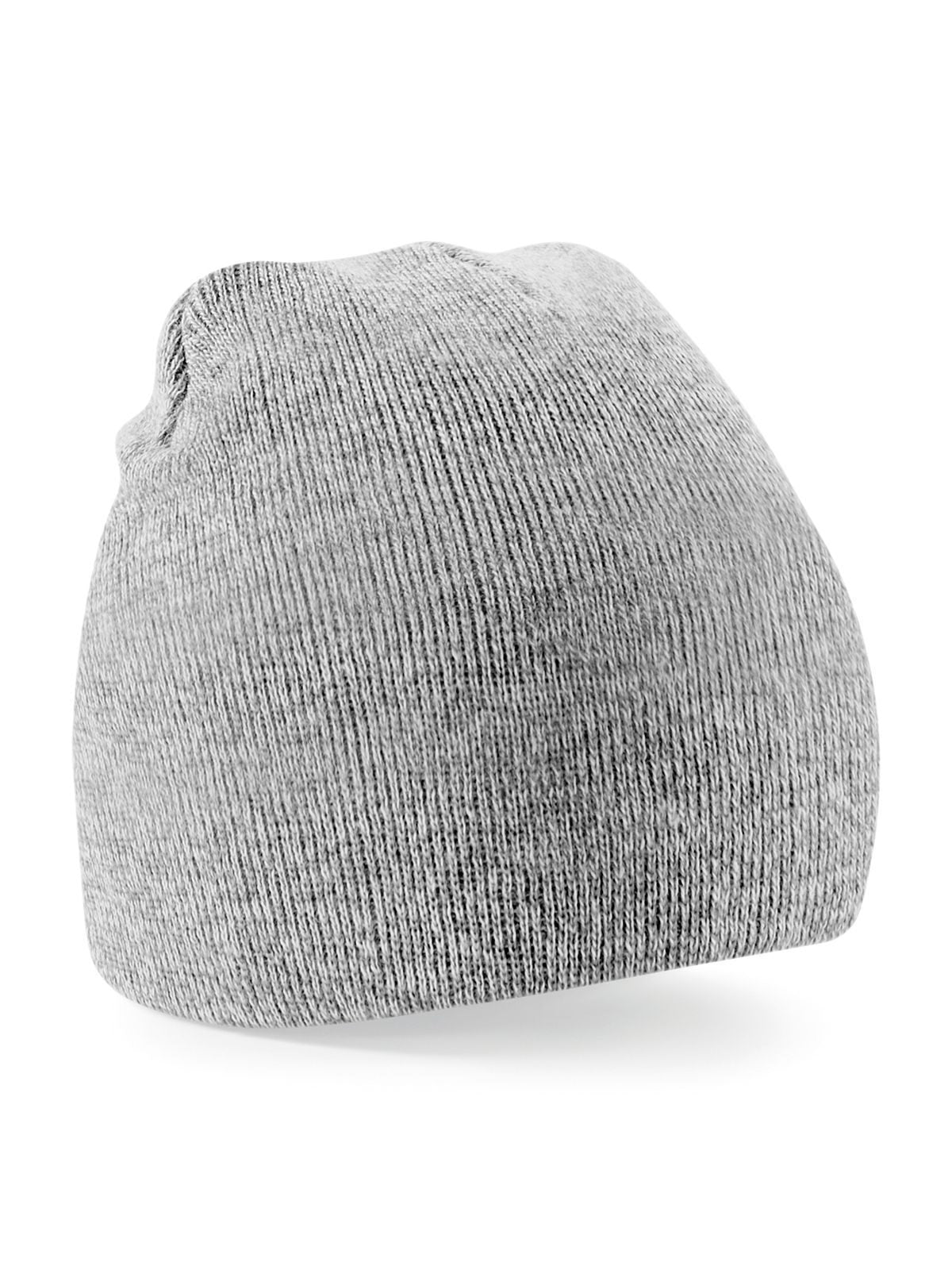 Beanies Original Pull-On Beanie heather Grau bestickbar und bedruckbar – LA1970