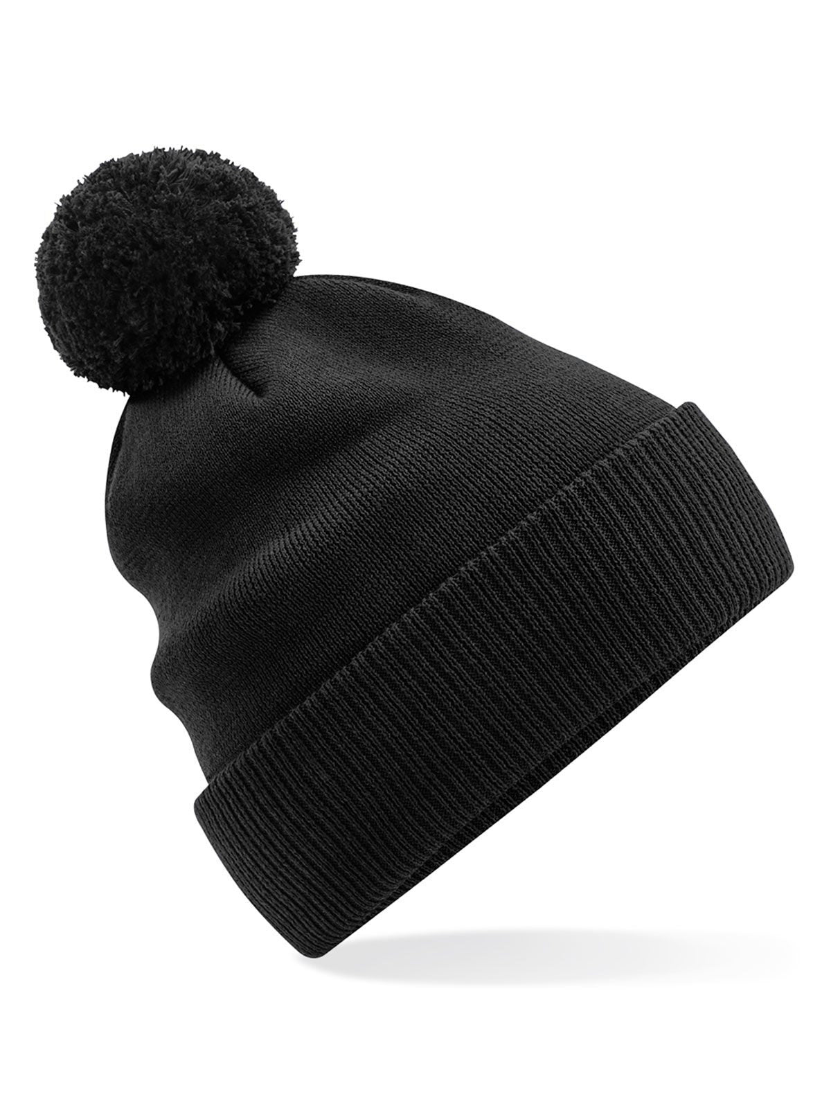 Beanies Organic Cotton Snowstar® Beanie Schwarz bestickbar und bedruckbar – LA1970