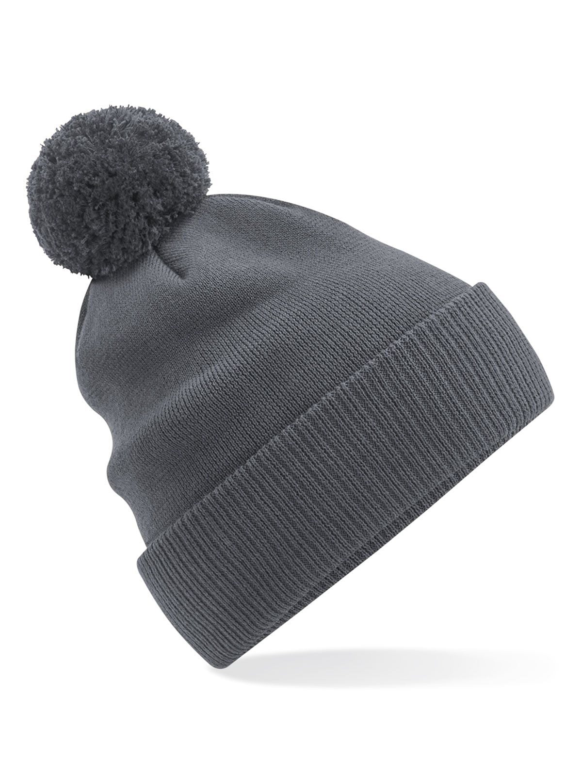 Beanies Organic Cotton Snowstar® Beanie graphite Grau bestickbar und bedruckbar – LA1970