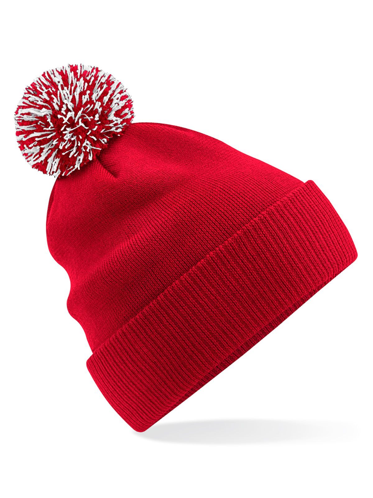 Beanies Recycled Snowstar® Beanie classic Rot/Weiß bestickbar und bedruckbar – LA1970