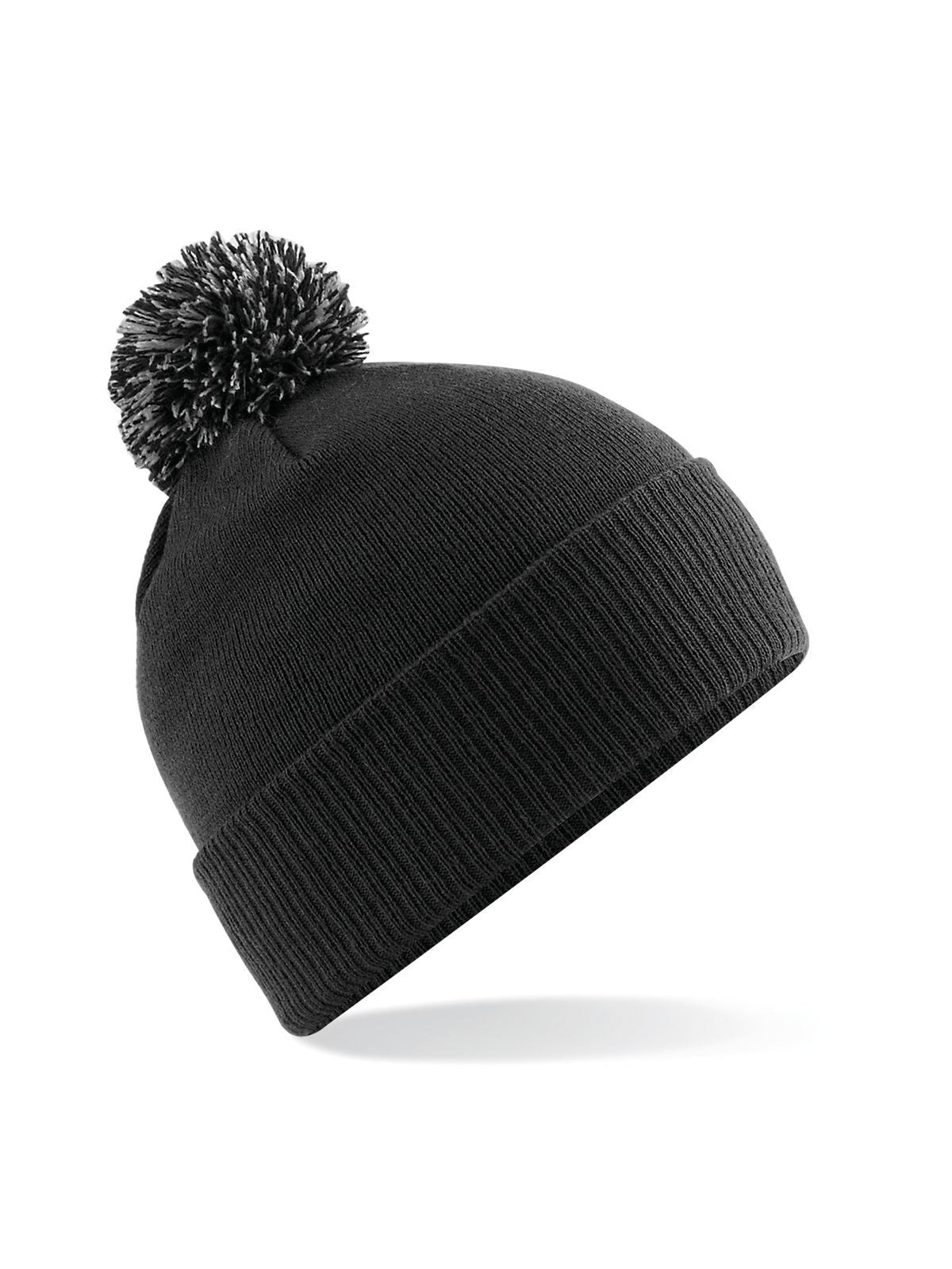 Beanies Snowstar Beanie Schwarz/graphite Grau bestickbar und bedruckbar – LA1970