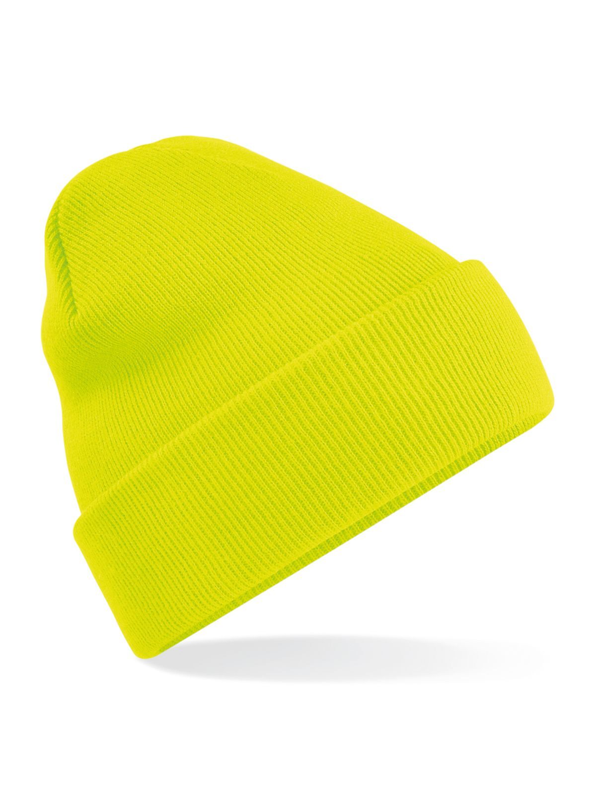Beanies Junior Original Cuffed Beanie fluorescent yellow bestickbar und bedruckbar – LA1970