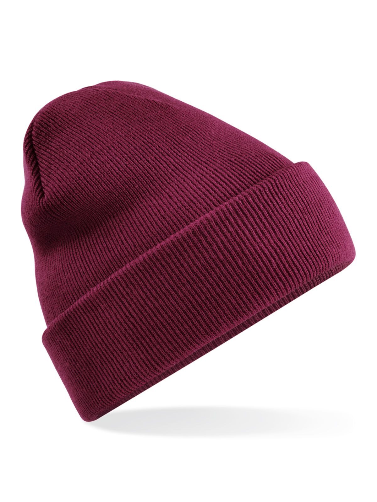 Beanies Recycled Original Cuffed Beanie Bordeaux bestickbar und bedruckbar – LA1970