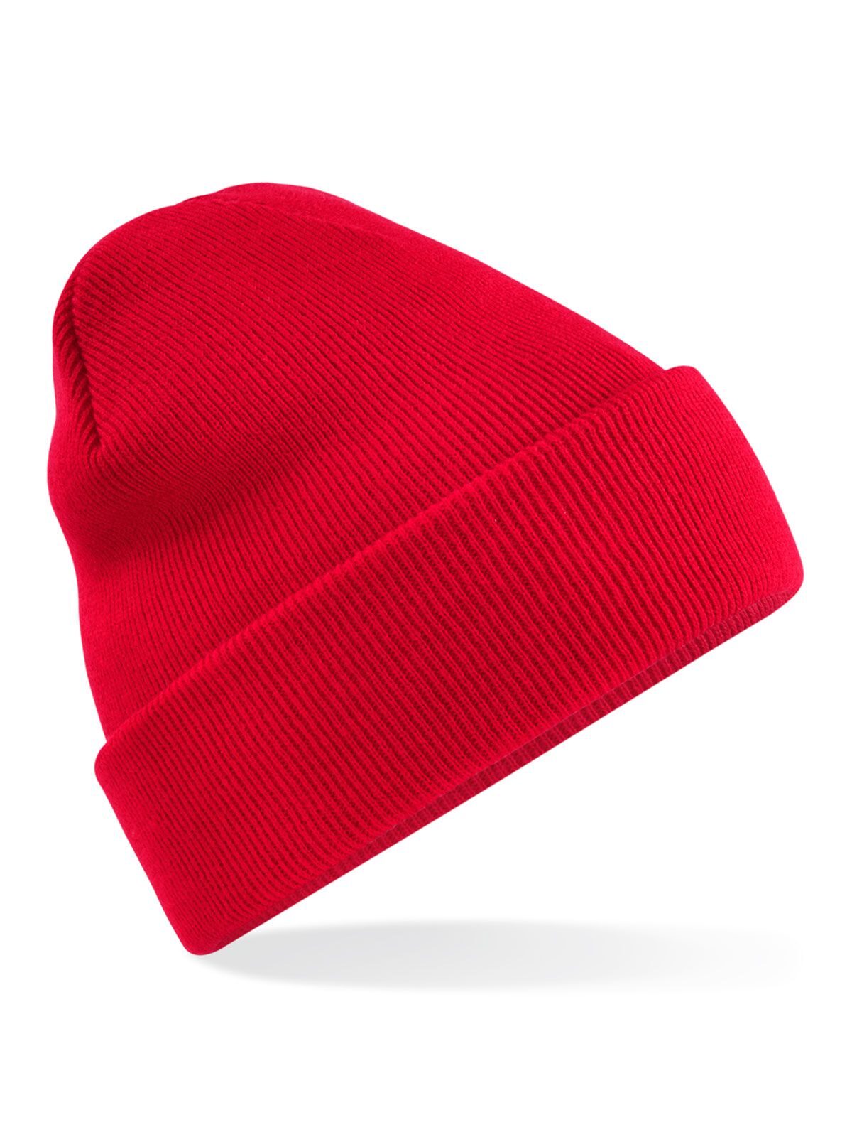 Beanies Recycled Original Cuffed Beanie classic Rot bestickbar und bedruckbar – LA1970
