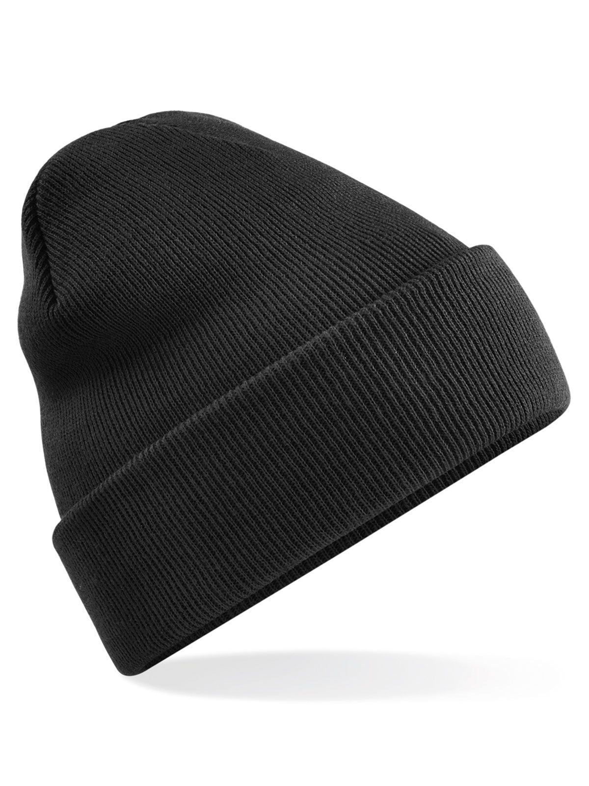 Beanies Original Cuffed Beanie Schwarz bestickbar und bedruckbar – LA1970