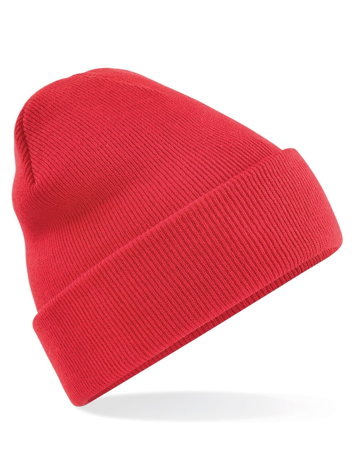Beanies Original Cuffed Beanie bright Rot bestickbar und bedruckbar – LA1970