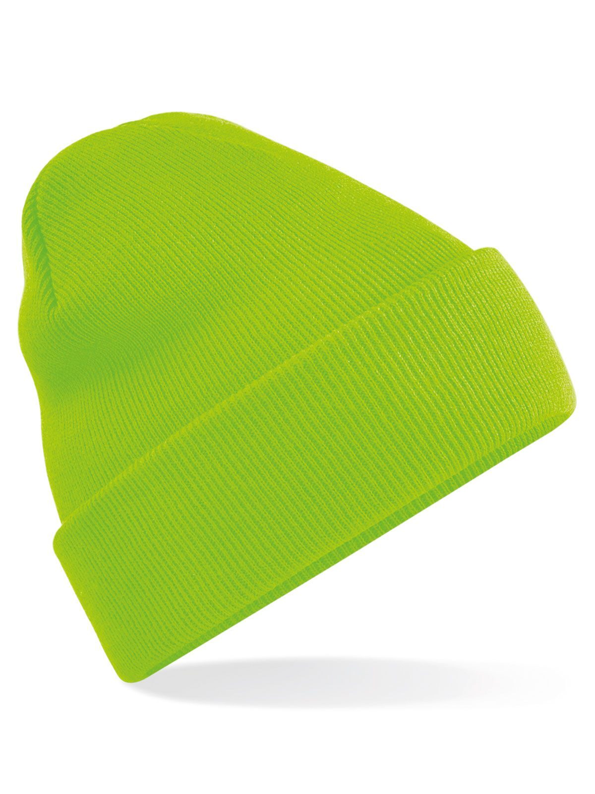Beanies Original Cuffed Beanie fluorescent green bestickbar und bedruckbar – LA1970