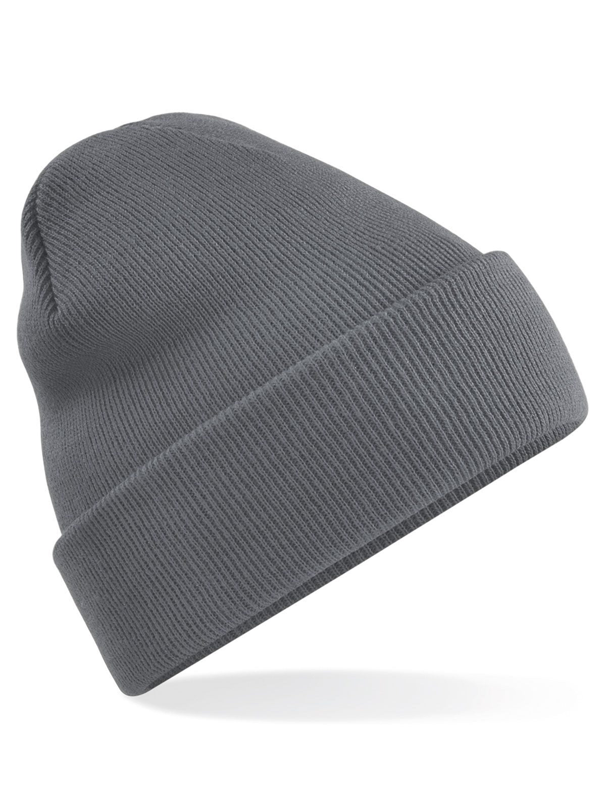 Beanies Original Cuffed Beanie graphite Grau bestickbar und bedruckbar – LA1970