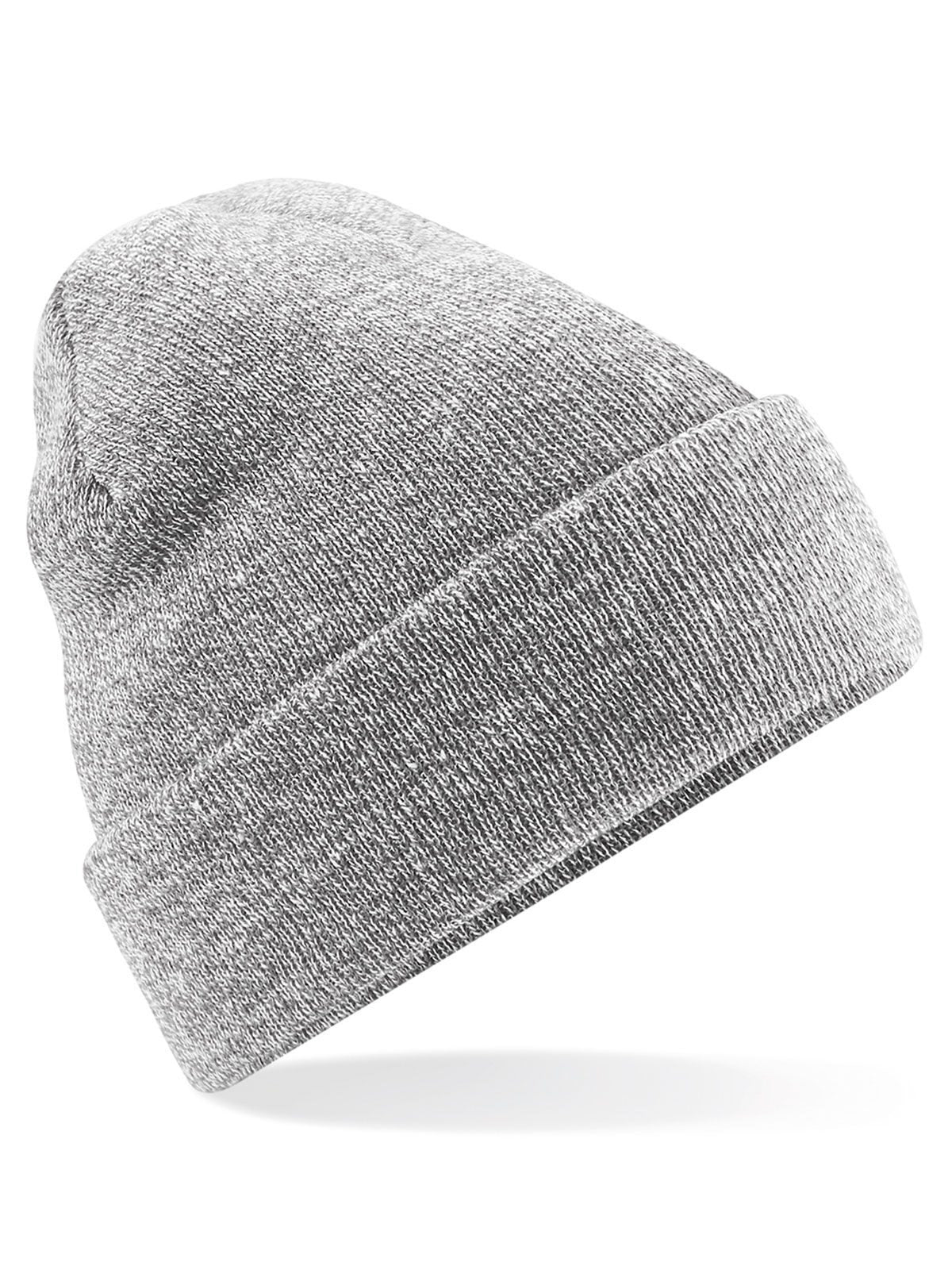 Beanies Original Cuffed Beanie heather Grau bestickbar und bedruckbar – LA1970