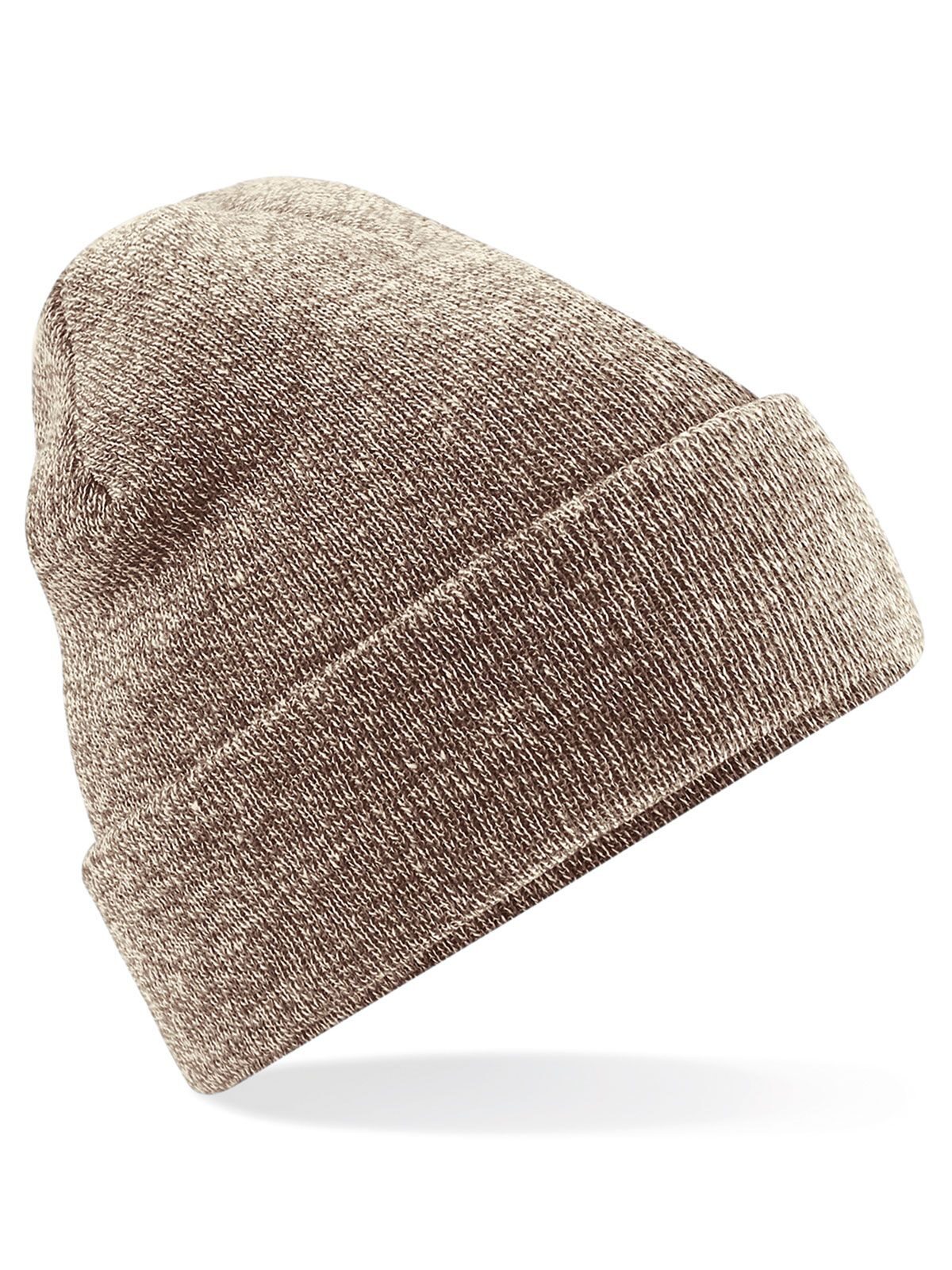 Beanies Original Cuffed Beanie heather oatmeal bestickbar und bedruckbar – LA1970