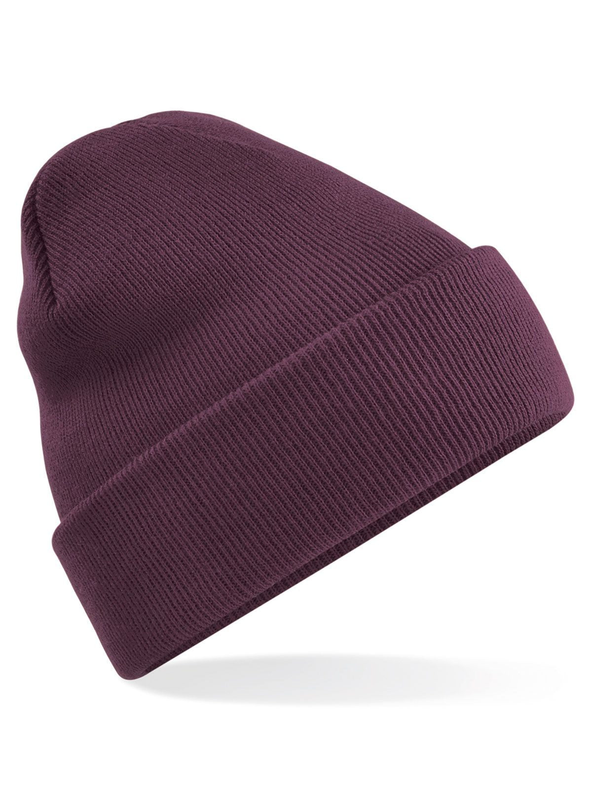 Beanies Original Cuffed Beanie plum bestickbar und bedruckbar – LA1970