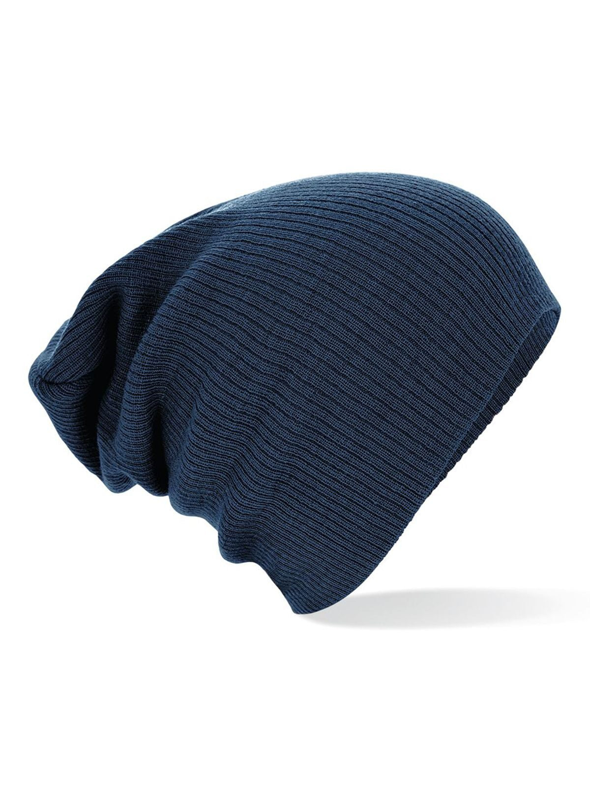 Beanies Slouch Beanie Französisch Marineblau bestickbar und bedruckbar – LA1970