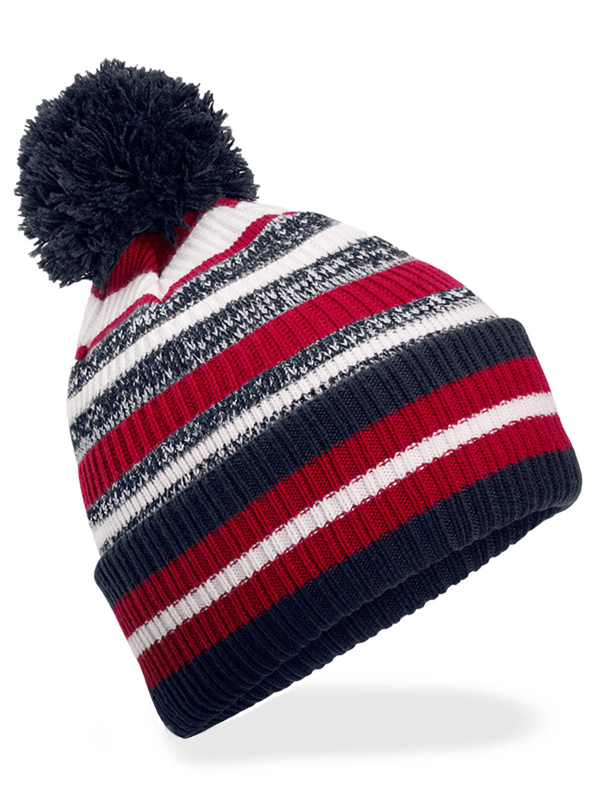 Beanies Multi-Sport Fan Beanie french Marineblau/classic Rot/Weiß bestickbar und bedruckbar – LA1970