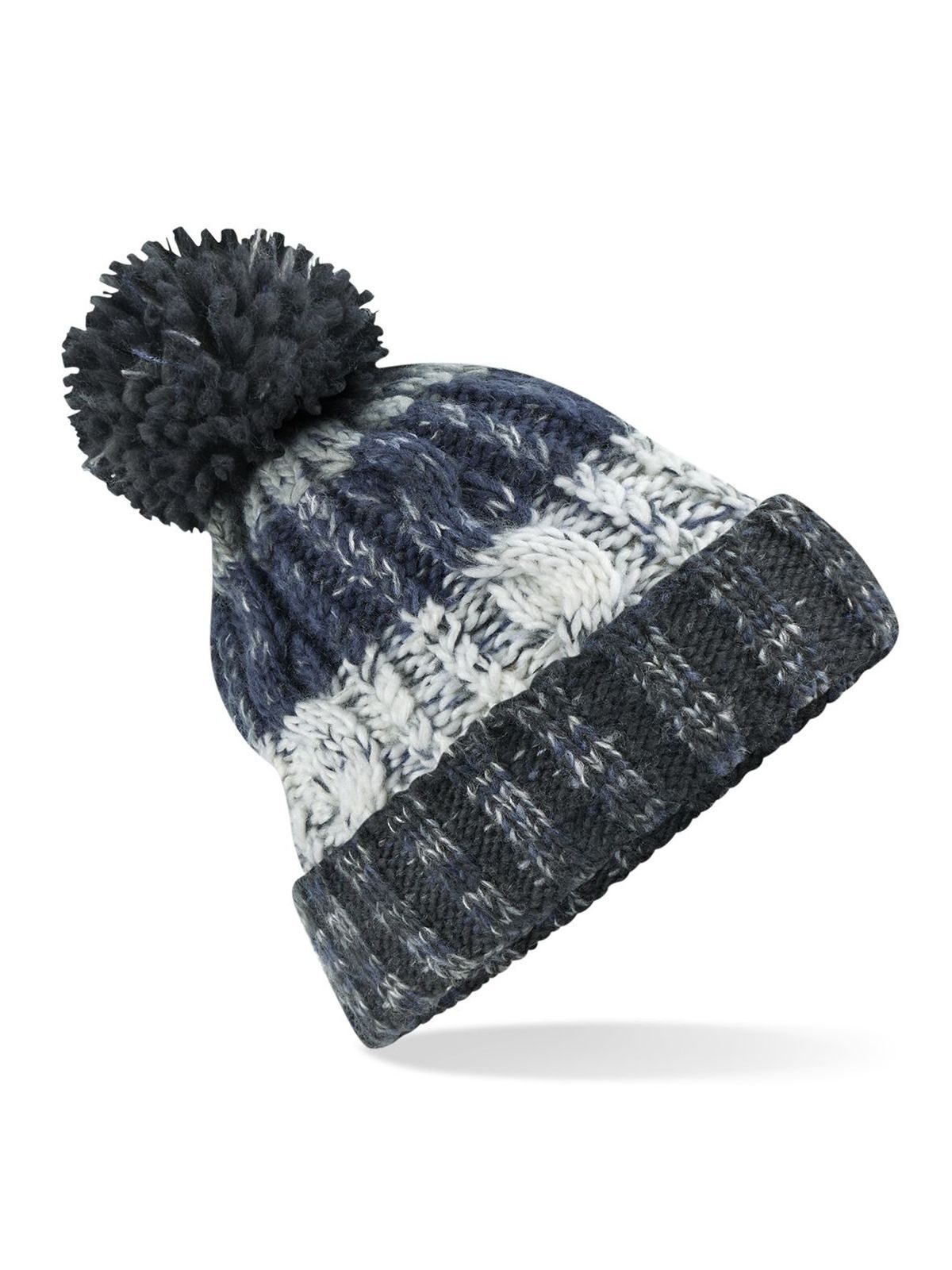 Beanies Corkscrew Pom Pom Beanie arctic dawn bestickbar und bedruckbar – LA1970