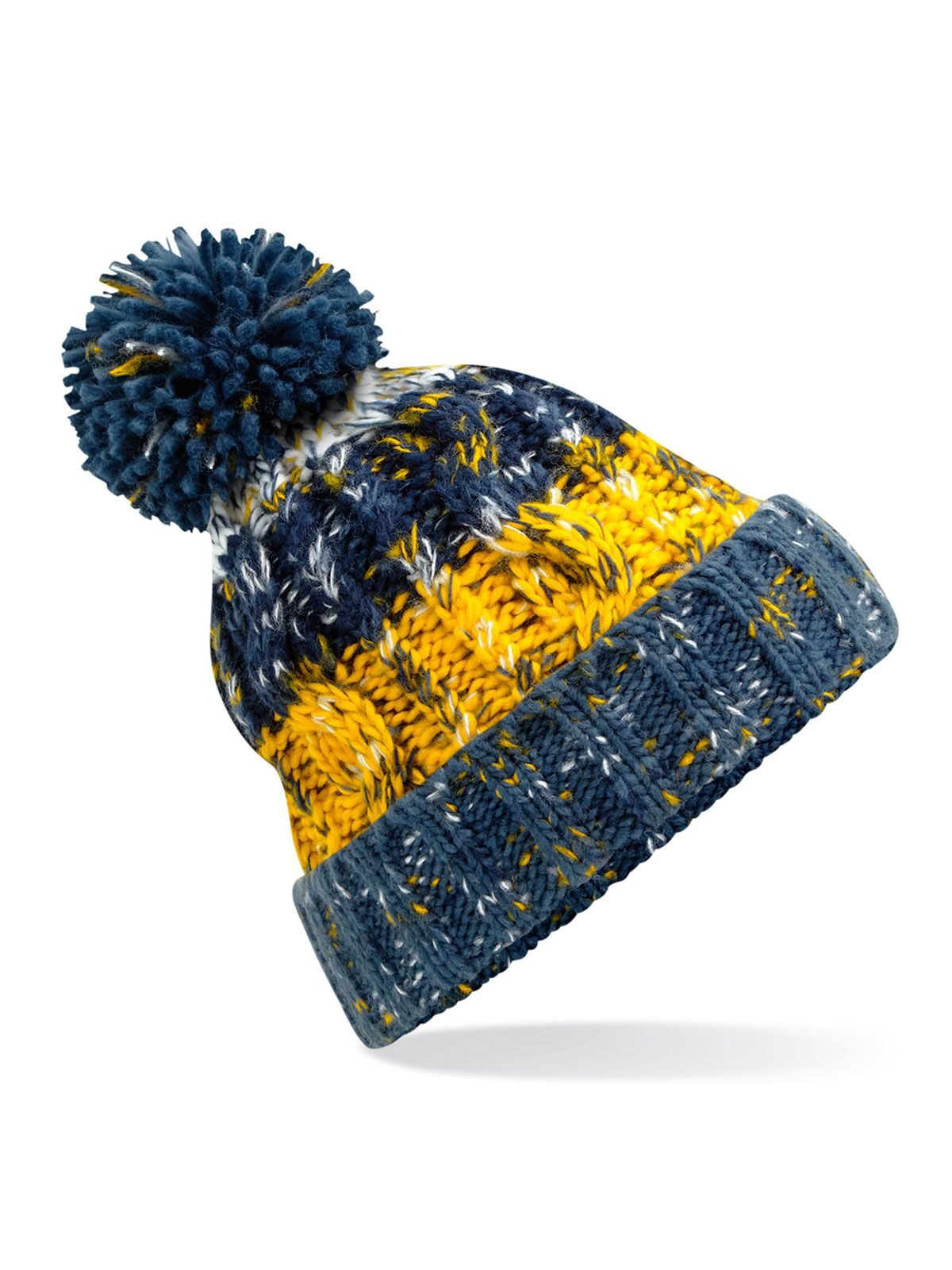 Beanies Corkscrew Pom Pom Beanie morning frost bestickbar und bedruckbar – LA1970