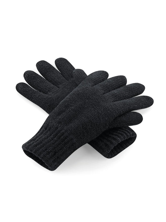 Classic Thinsulate Gloves Unisex Schal / Handschuhe – Beechfield – Farbe Schwarz – individuell veredelbar