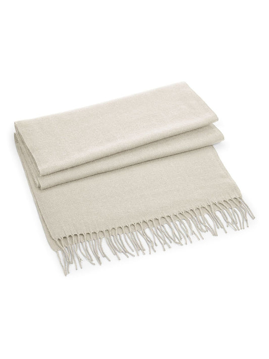 Sciarpa classica Unisex Schal / Handschuhe – Beechfield – Farbe almond – individuell veredelbar