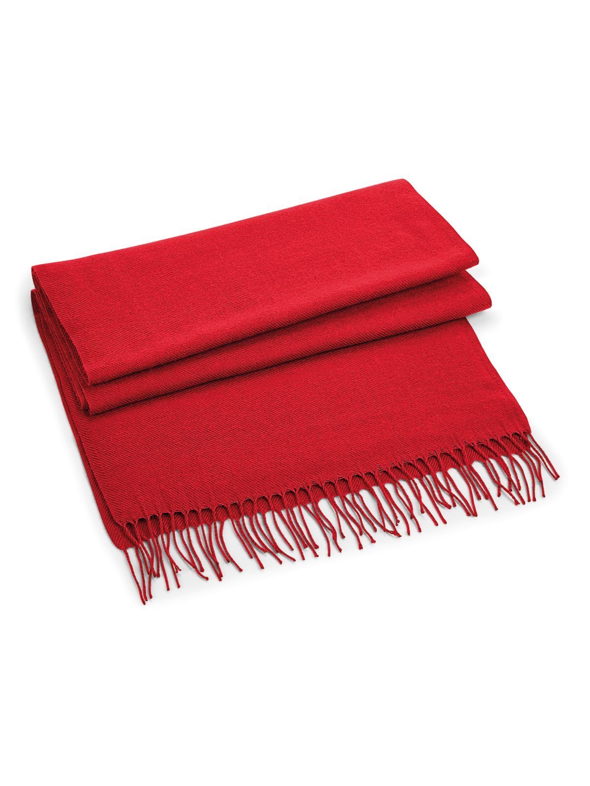 Sciarpa classica Unisex Schal / Handschuhe – Beechfield – Farbe classic Red – individuell veredelbar