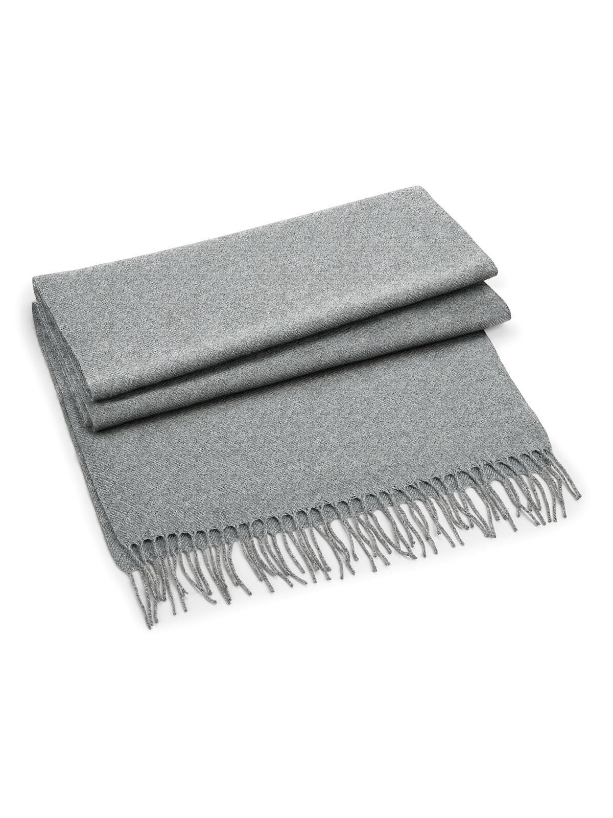 Sciarpa classica Unisex Schal / Handschuhe – Beechfield – Farbe heather grey – individuell veredelbar