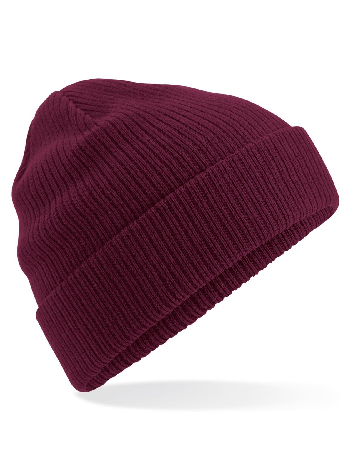 Beanies Organic Cotton Beanie Bordeaux bestickbar und bedruckbar – LA1970