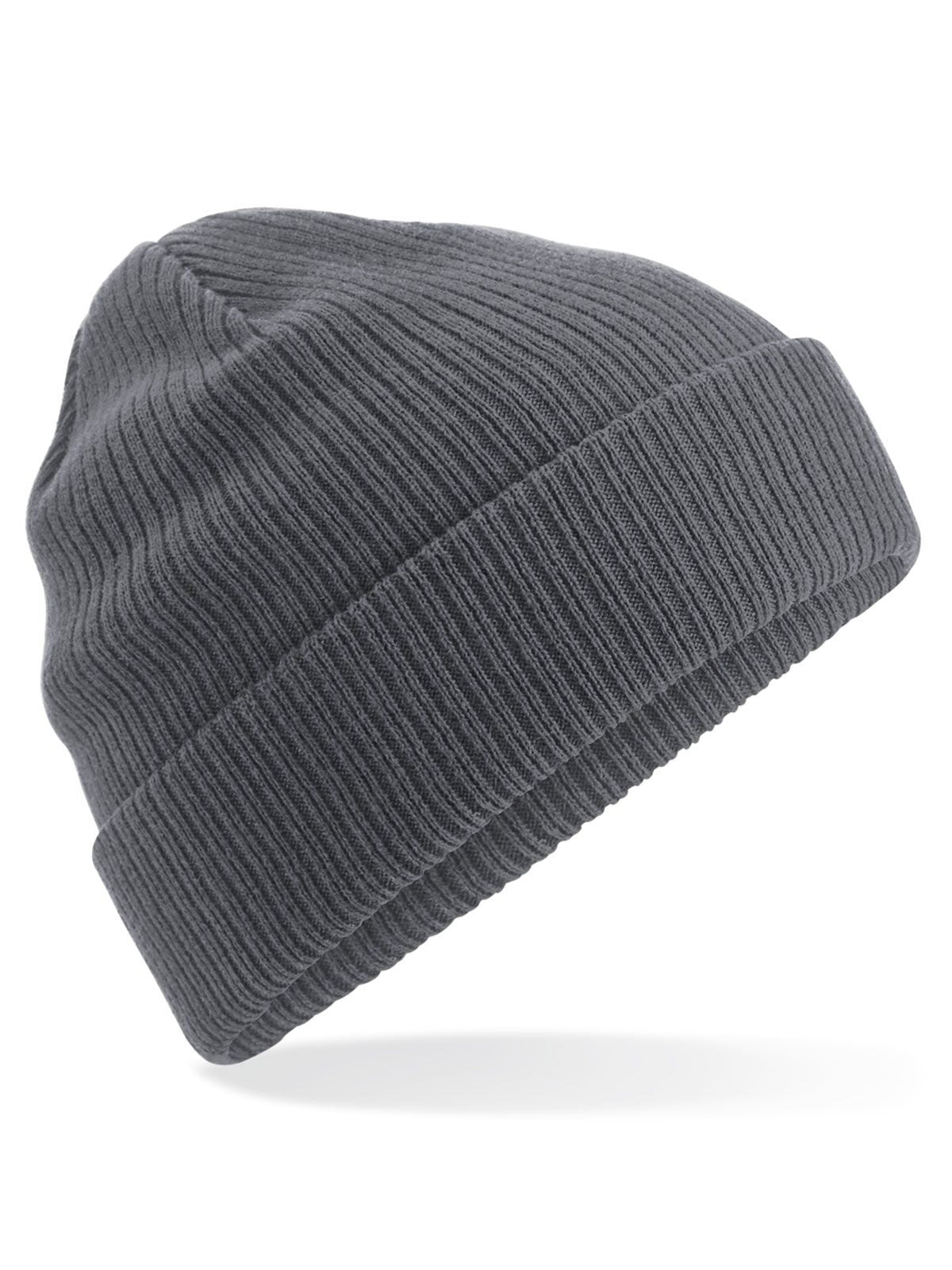 Beanies Organic Cotton Beanie graphite Grau bestickbar und bedruckbar – LA1970