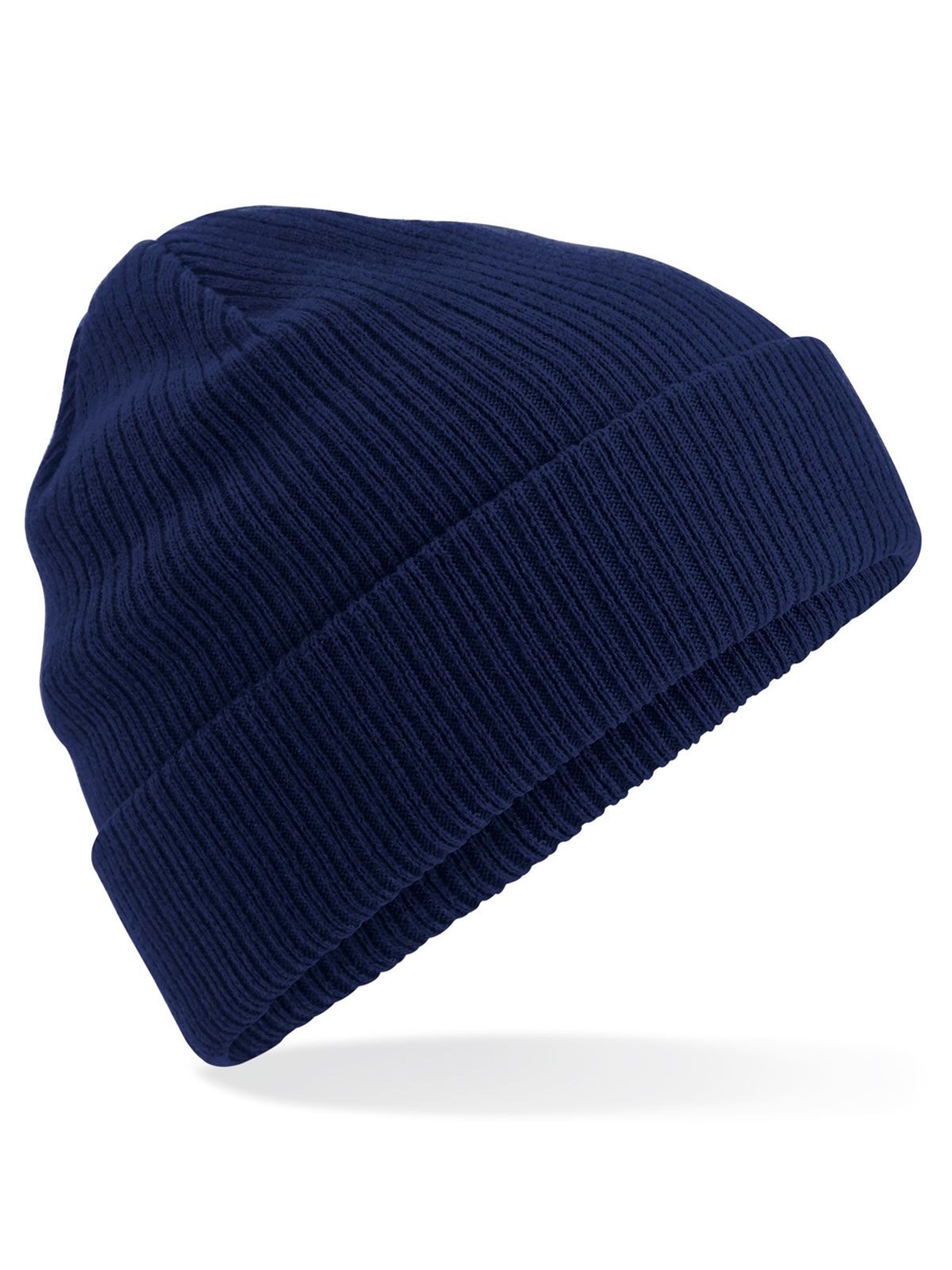Beanies Organic Cotton Beanie oxford Marineblau bestickbar und bedruckbar – LA1970