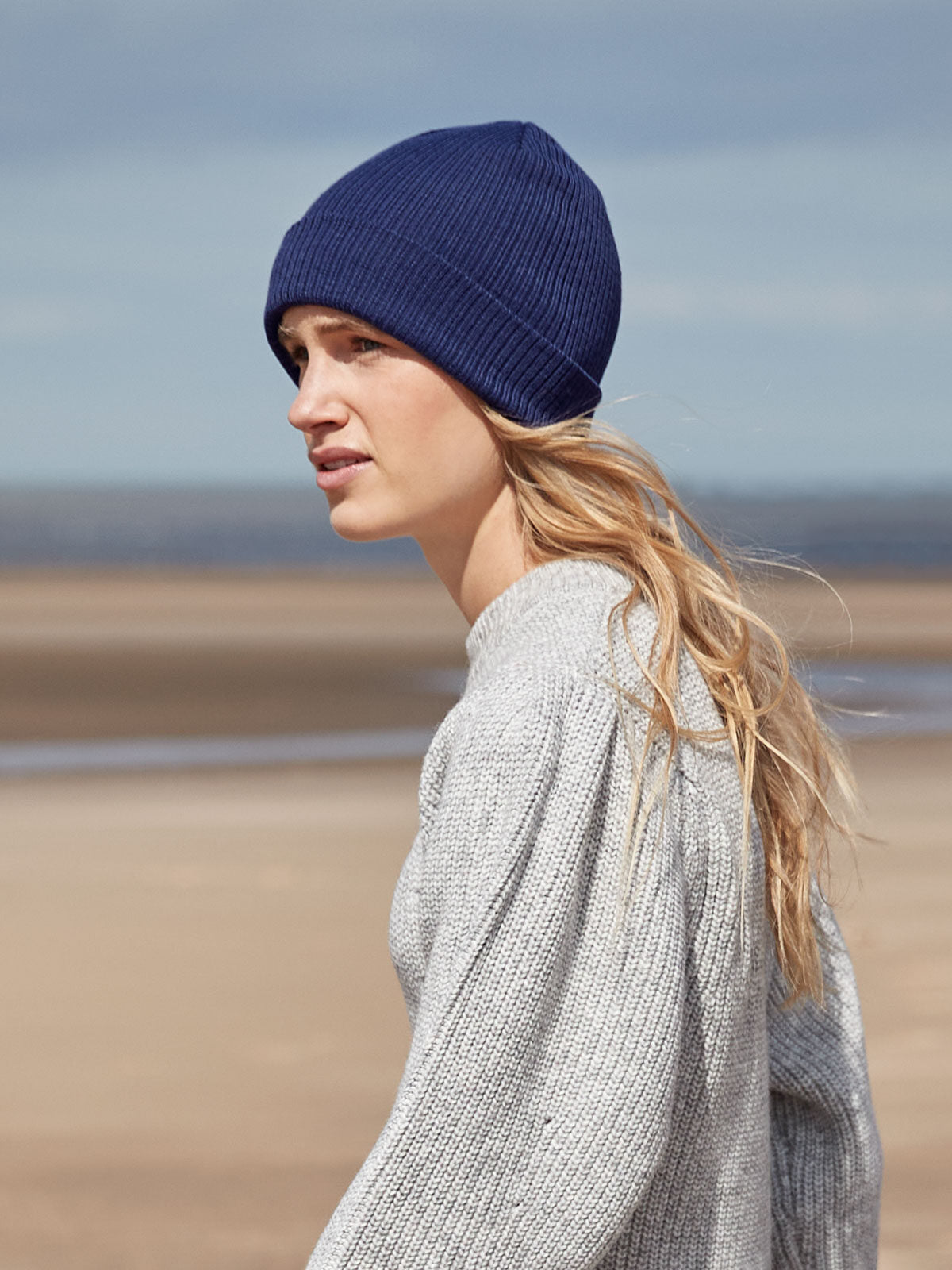 Beanies Organic Cotton Fine Knit Beanie  bestickbar und bedruckbar – LA1970