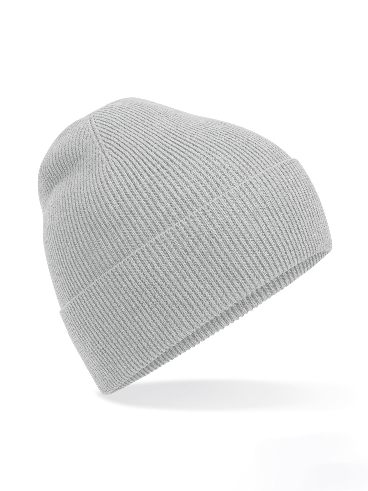 Beanies Organic Cotton Fine Knit Beanie Hellgrau bestickbar und bedruckbar – LA1970