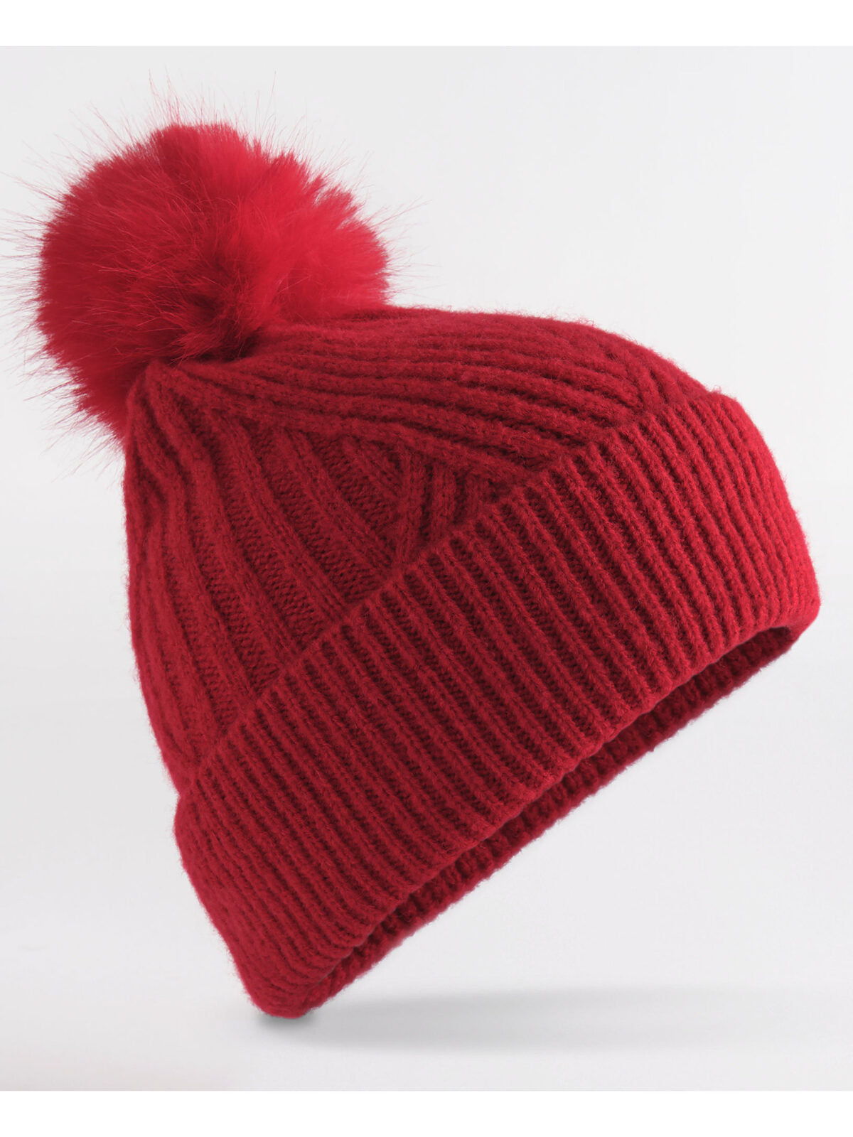 Beanies Berretto Snow Luxe classic Rot bestickbar und bedruckbar – LA1970