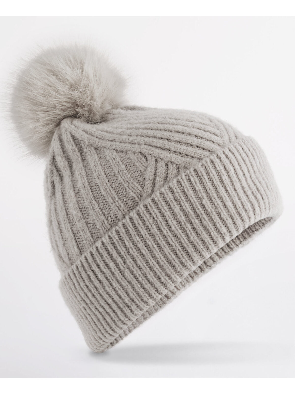 Beanies Berretto Snow Luxe natural stone bestickbar und bedruckbar – LA1970