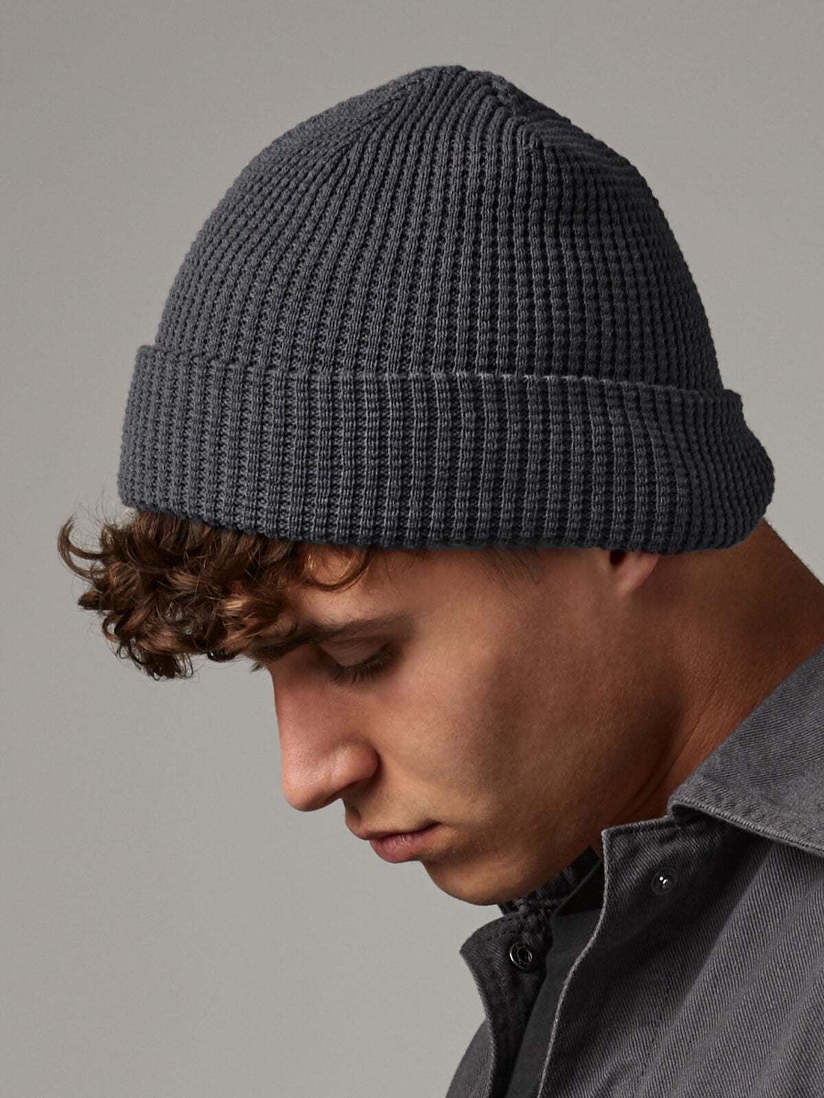 Beanies Organic Cotton Waffle Beanie  bestickbar und bedruckbar – LA1970