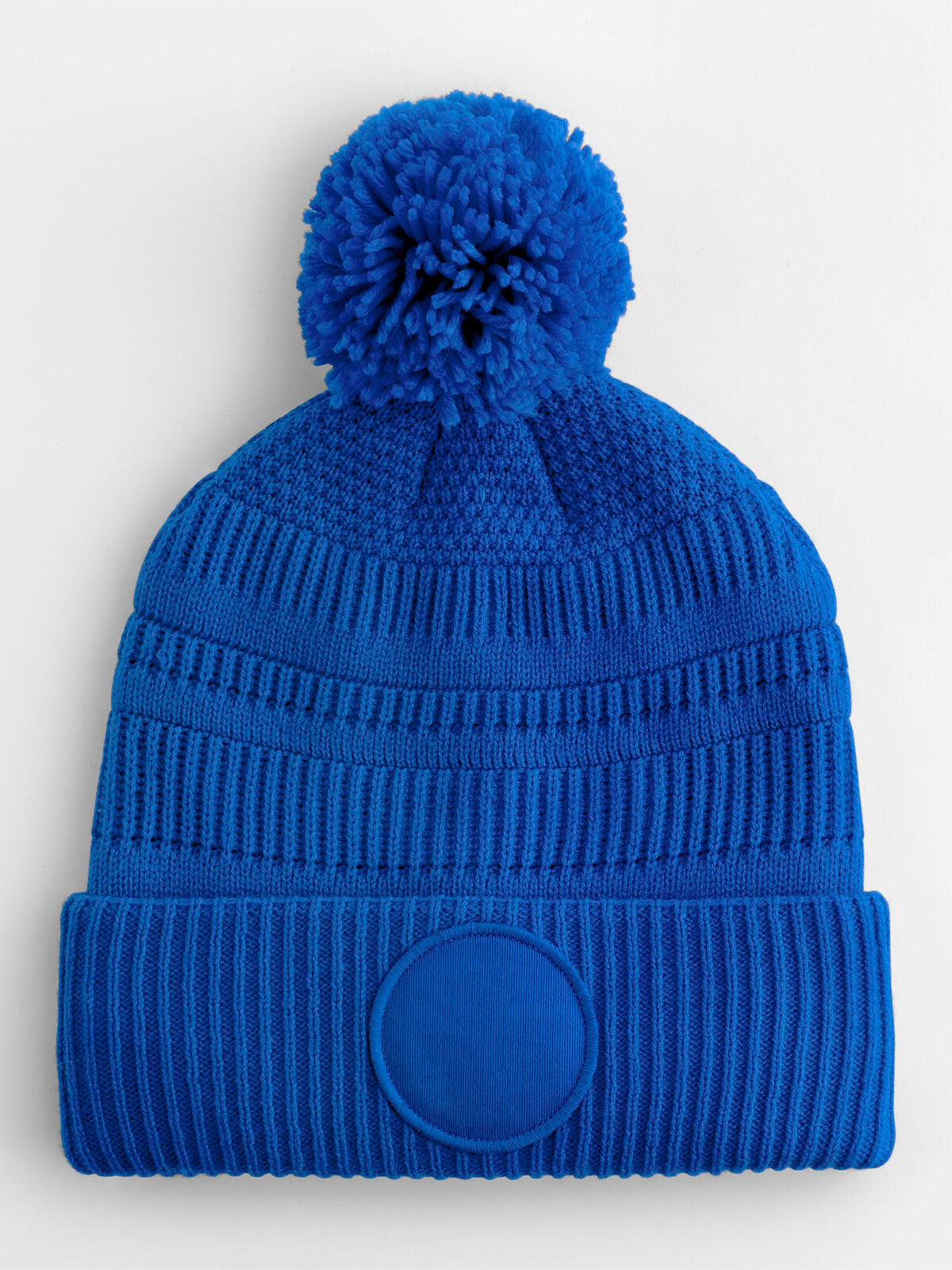 Beanies Berretto Fan Patch bright Royalblau bestickbar und bedruckbar – LA1970