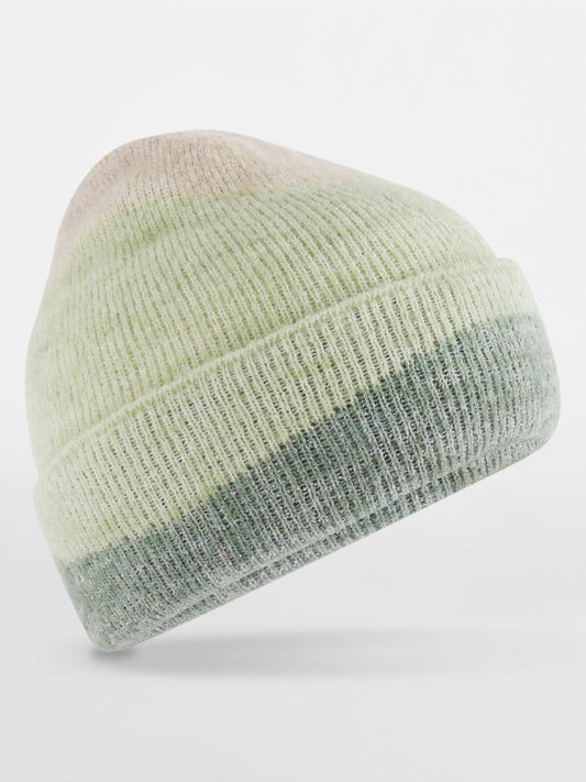 Beanies Berretto con onde morbide almond/pistachio/dusty green bestickbar und bedruckbar – LA1970