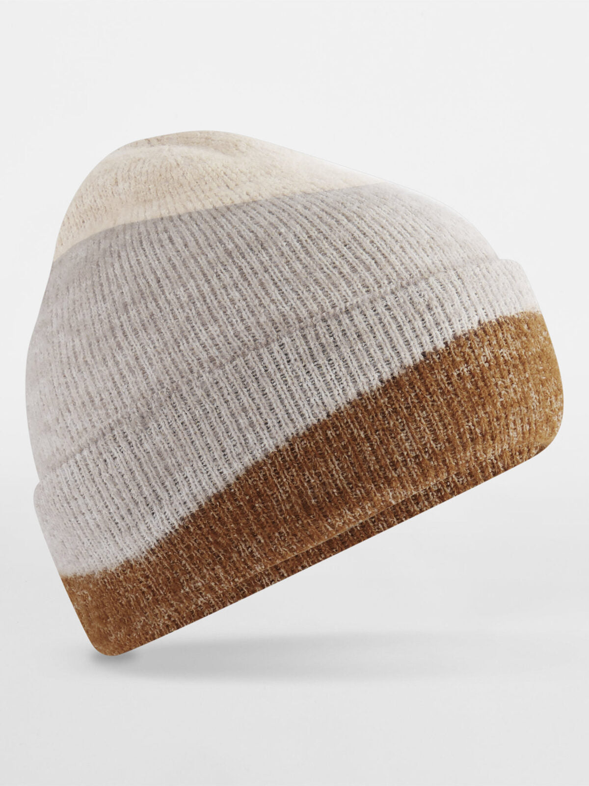 Beanies Berretto con onde morbide oatmeal/natural stone/biscuit bestickbar und bedruckbar – LA1970