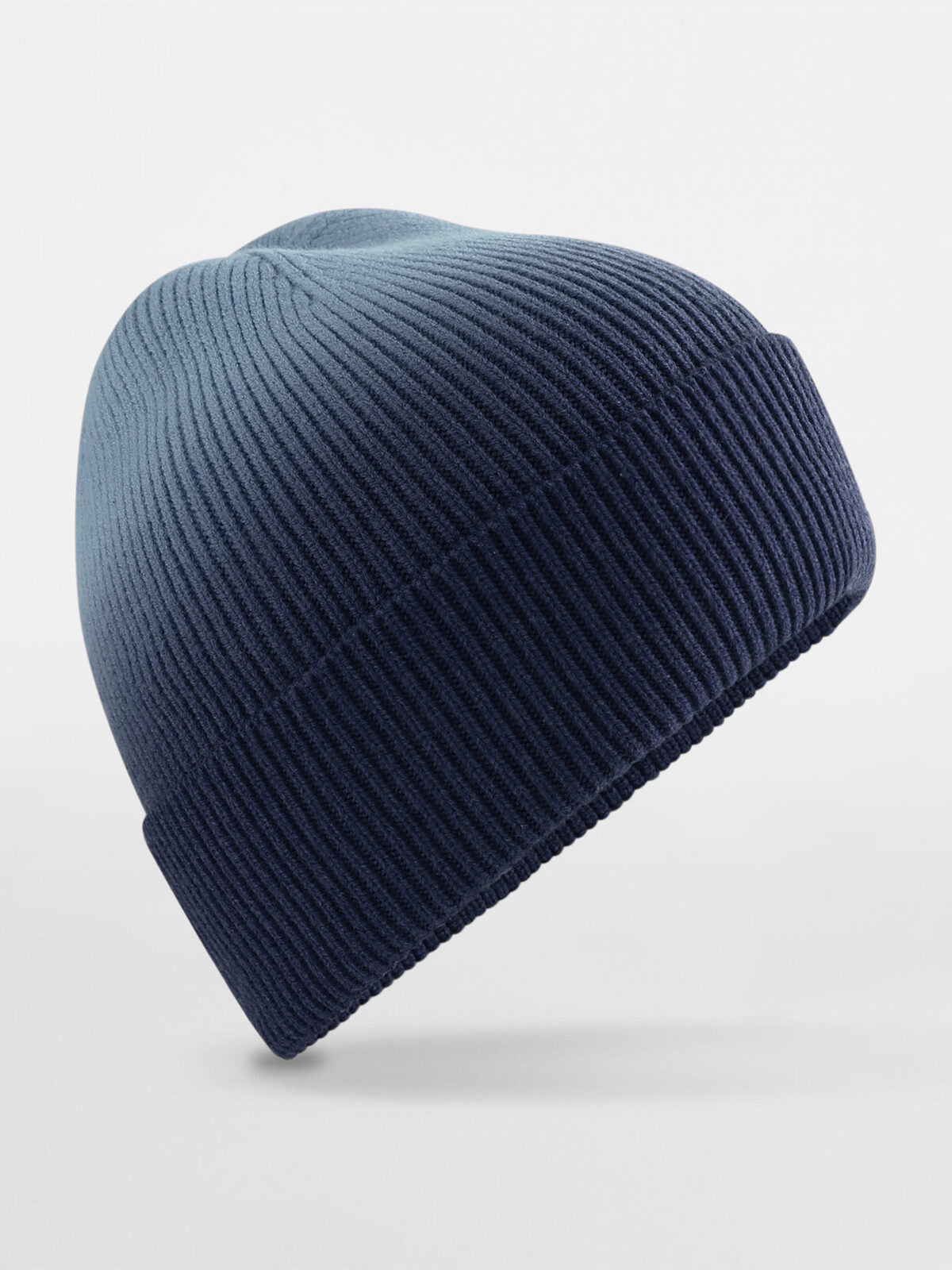Beanies Berretto Dip Dye Marineblau dip dye bestickbar und bedruckbar – LA1970