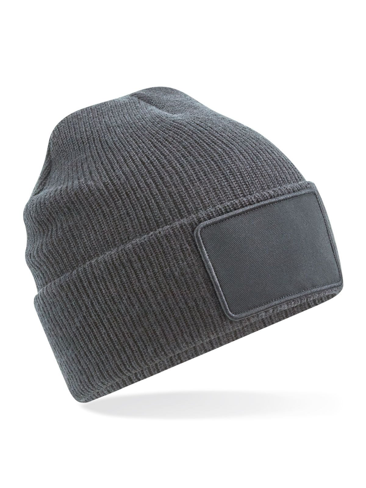 Beanies Removable Patch Thinsulate Beanie graphite Grau bestickbar und bedruckbar – LA1970