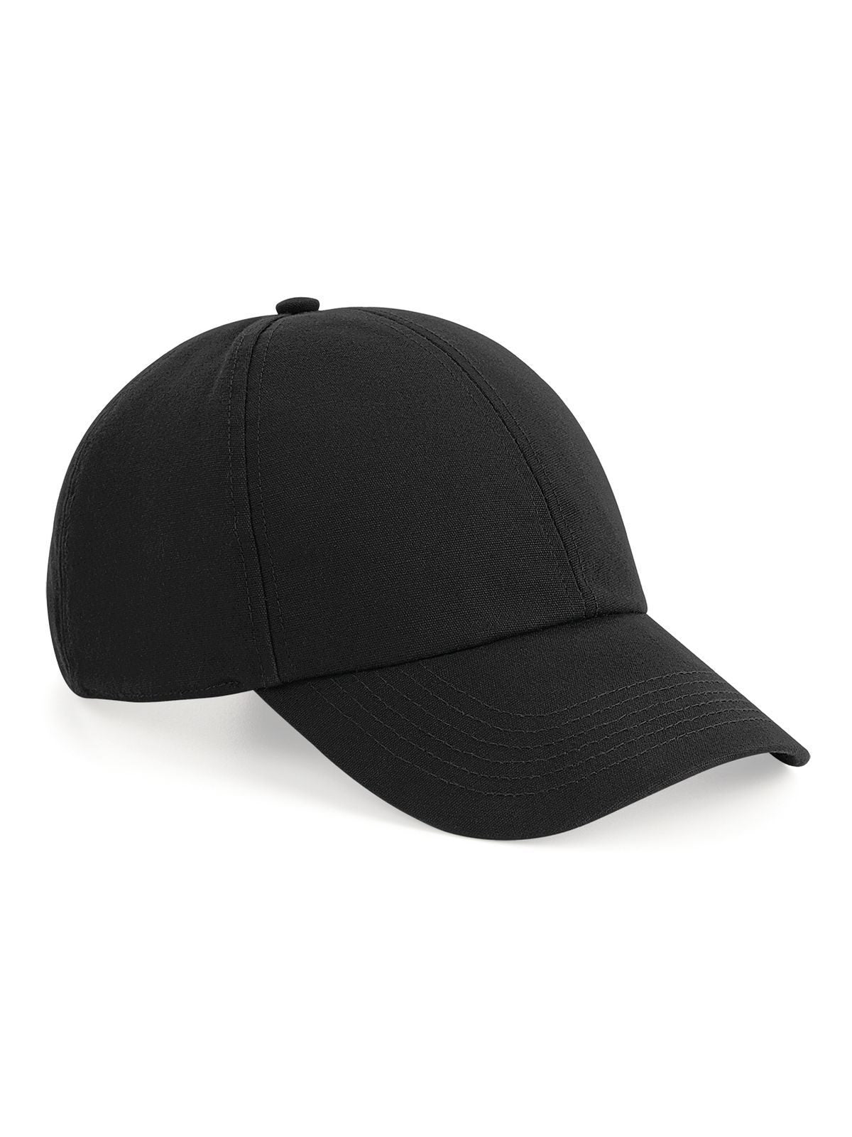 Baseball Caps Organic Cotton 6 Panel Cap Schwarz bestickbar und bedruckbar – LA1970