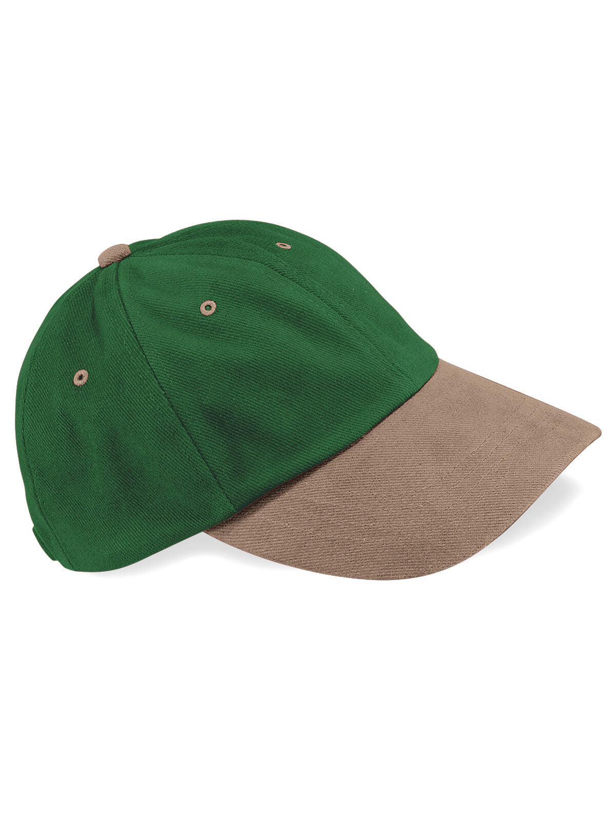 Baseball Cap Low Profile Heavy Brus Cotton Cap – individuell veredelbar | LA1970 in forest green/taupe