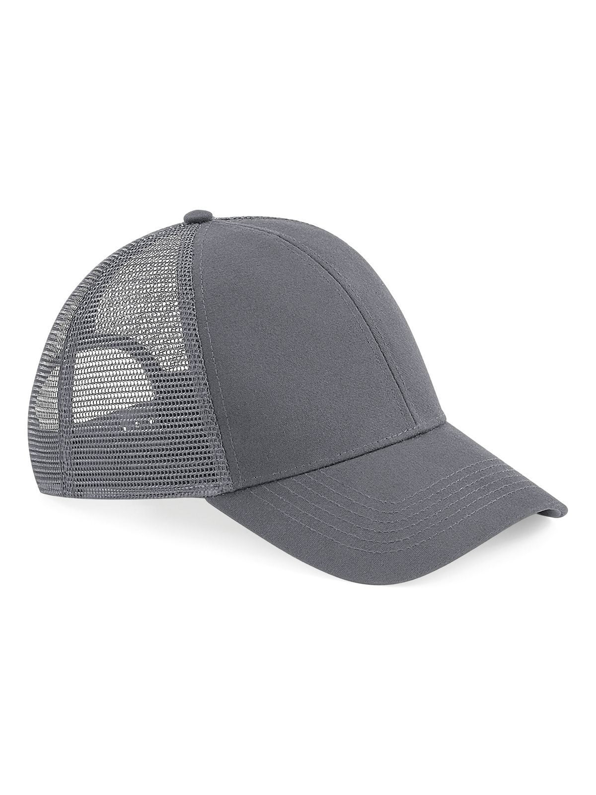 Trucker Caps Organic Cotton Trucker graphite Grau bestickbar und bedruckbar – LA1970